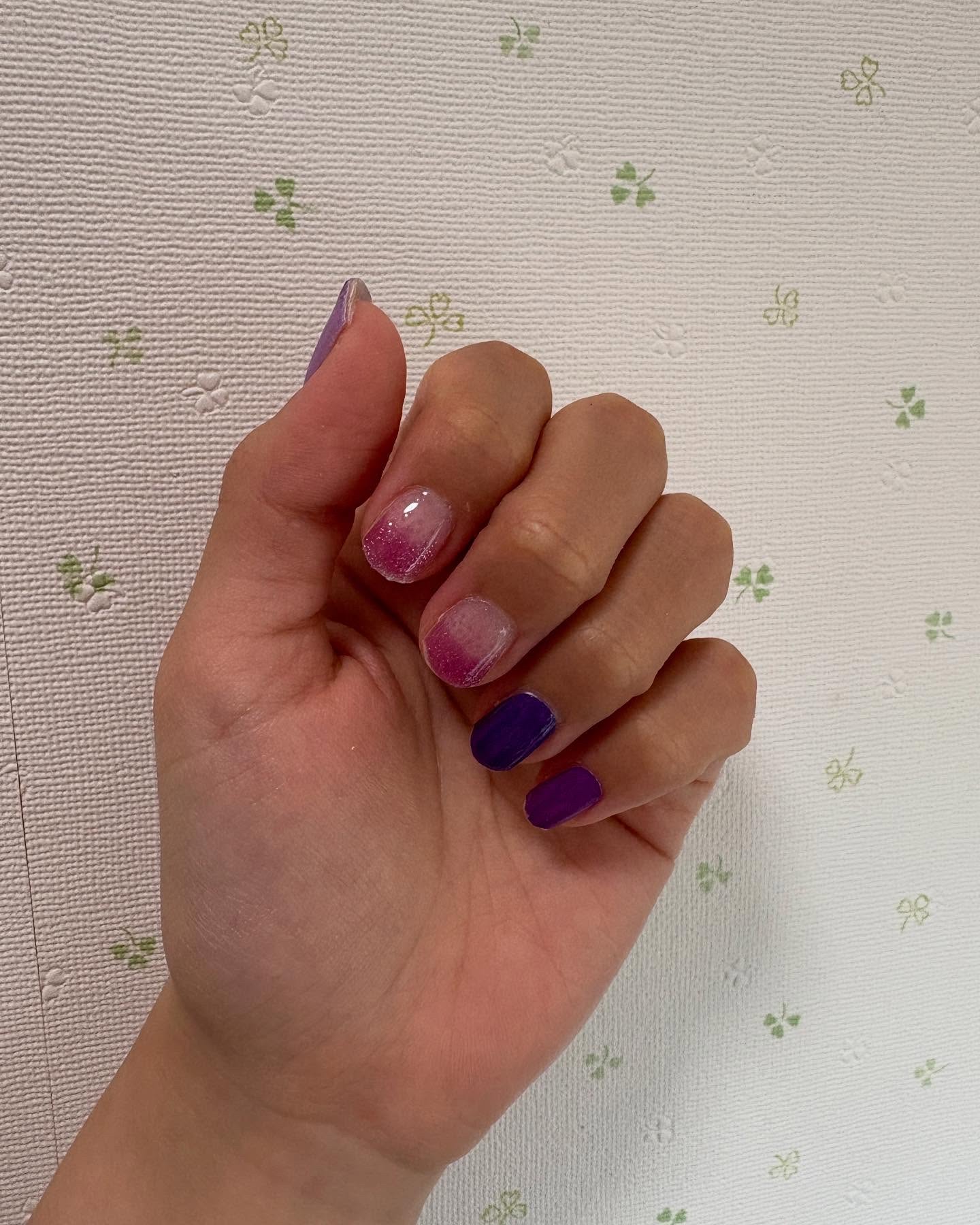 SUNNY RECIPE COLOR CHANGE GEL NAIL Cloud Sky/SUNNY RECIPE/ネイルシールを使ったクチコミ（2枚目）