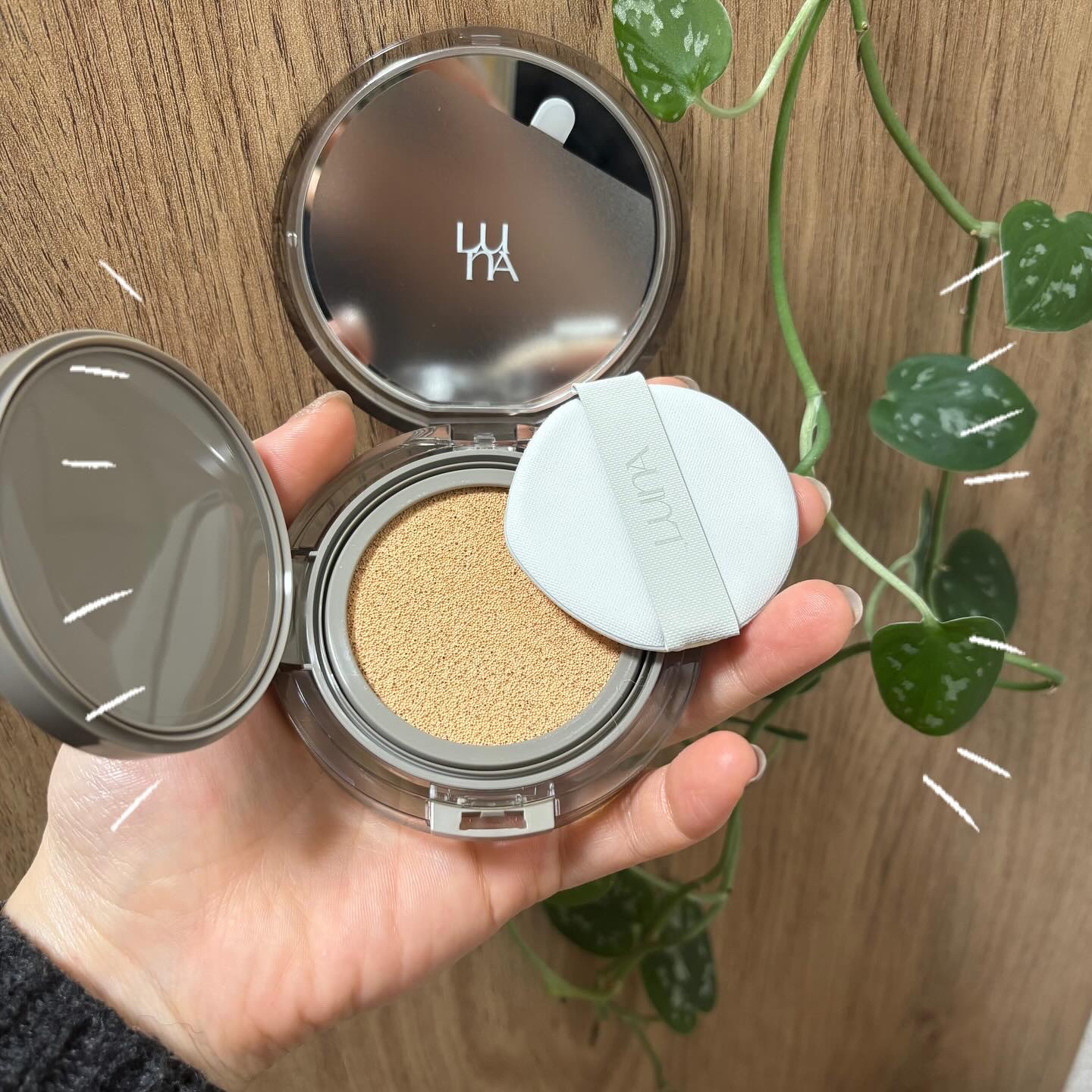 ブラーカバークッション 1.5 ペタル/LUNA/クッションファンデーションを使ったクチコミ（2枚目）