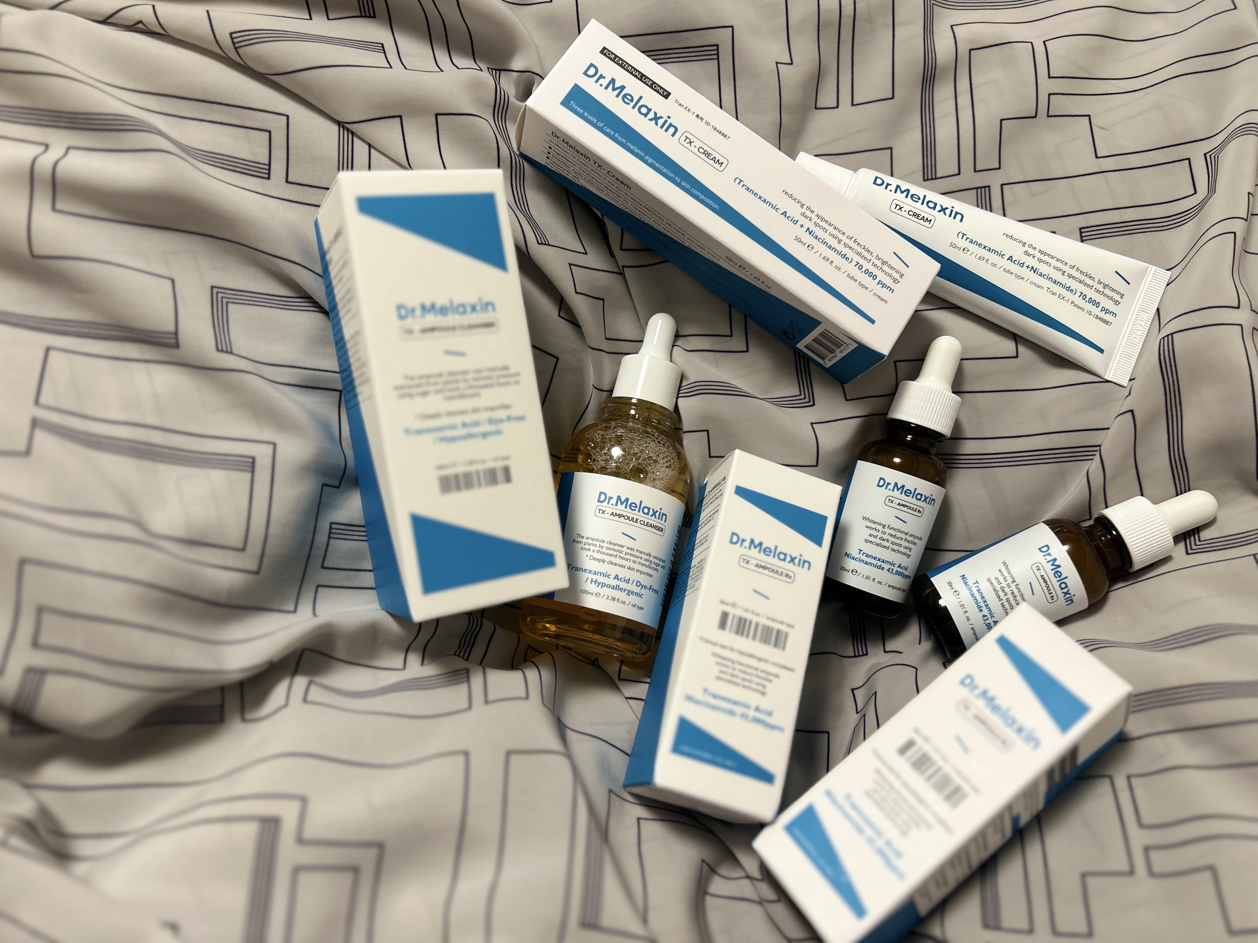 TXアンプルRX＋TXクリーム/Dr.Melaxin/スキンケアキットを使ったクチコミ（1枚目）