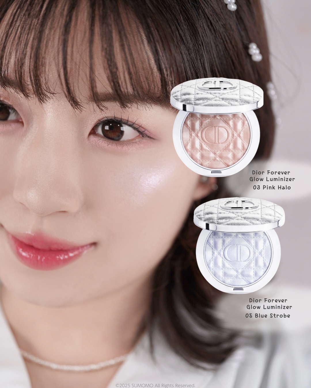 青ラメハイライトが美しすぎる！ディオールのキラキラハイライトがカナージュ模様になってリニューアルしたよ💎ブルベ夏メイクレシピは @smm_c_ からチェック✍️

元々大好きで本当にたくさん使ったルミナイザーがリニューアルして最高なパッケ