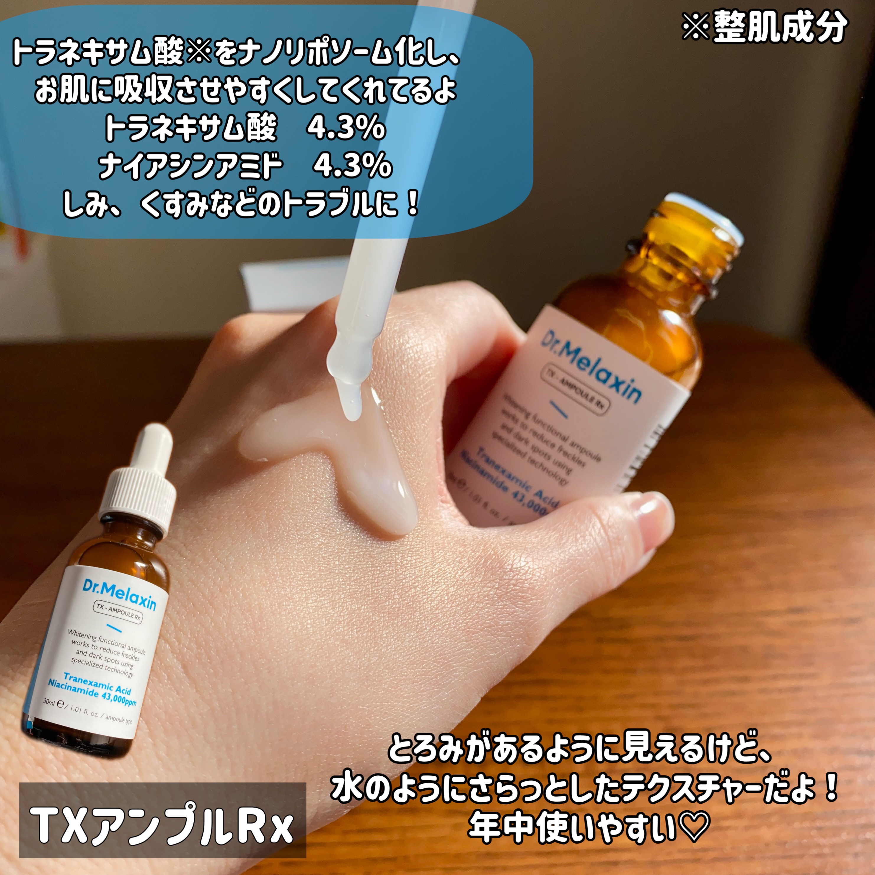 TX - AMPOULE Rx/Dr.Melaxin/美容液を使ったクチコミ（2枚目）