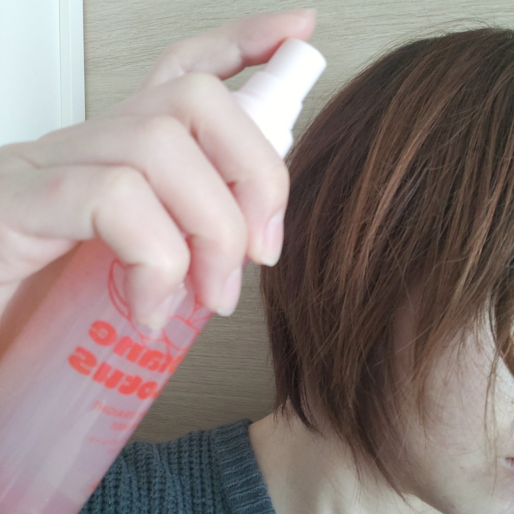 ロータス ワンデーストレート ヘアミスト ティー＆シトラスの香り/ダイアン/ヘアミストを使ったクチコミ（2枚目）