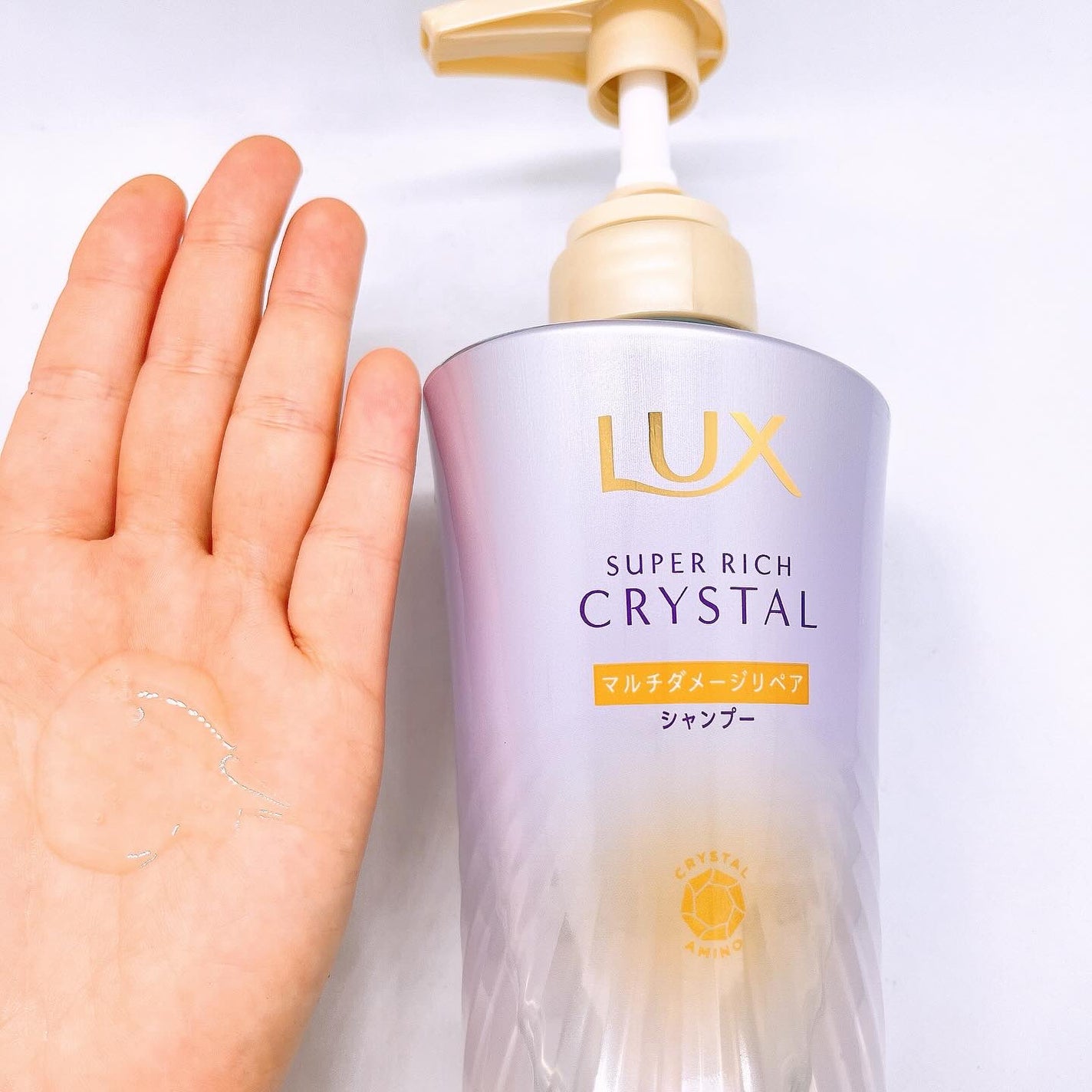 スーパーリッチクリスタル マルチダメージリペア シャンプー/トリートメント/LUX/市販シャンプーを使ったクチコミ(2枚目)