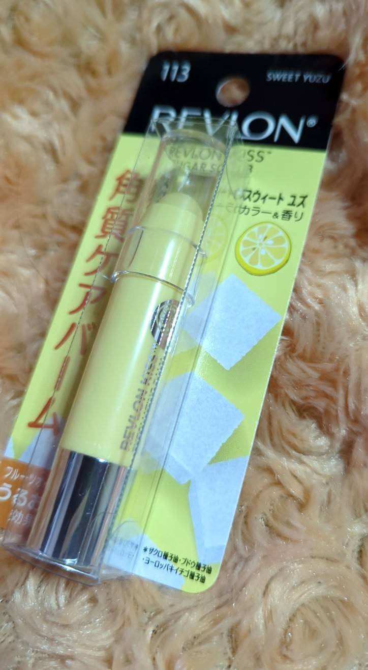 レブロン キス シュガー スクラブ 113 スウィート ユズ/REVLON/リップスクラブを使ったクチコミ（1枚目）