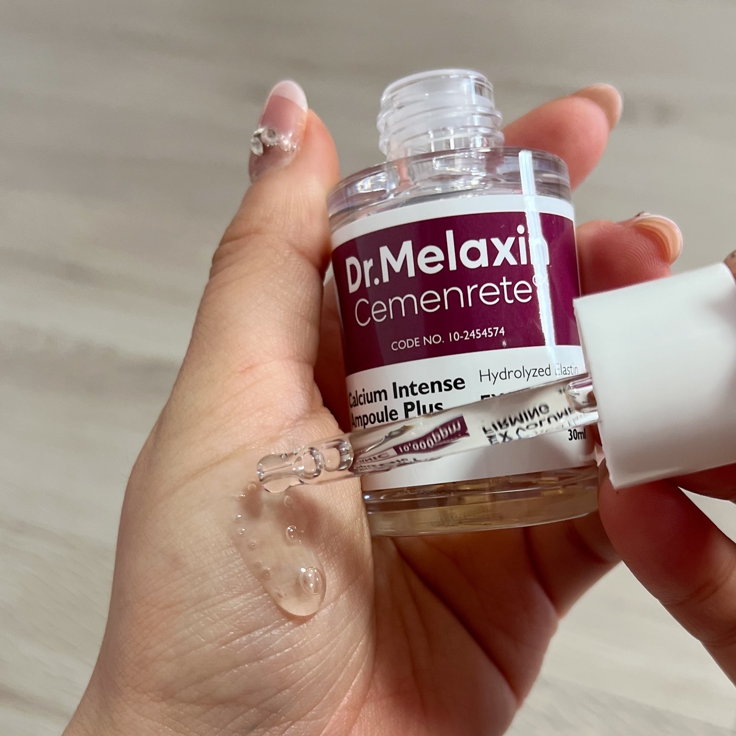 セメンリトカルシウムアンプル+セメンリトカルシウムクリーム/Dr.Melaxin/スキンケアキットを使ったクチコミ（2枚目）