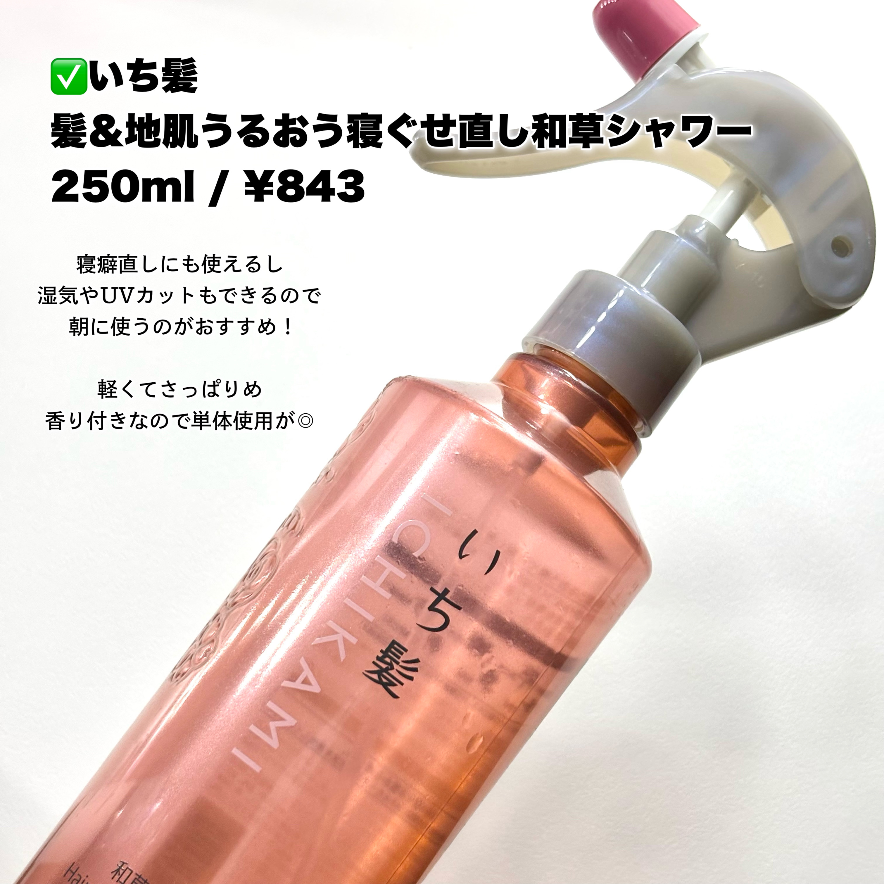ハイドロミストN/plus eau/アウトバストリートメントを使ったクチコミ（3枚目）