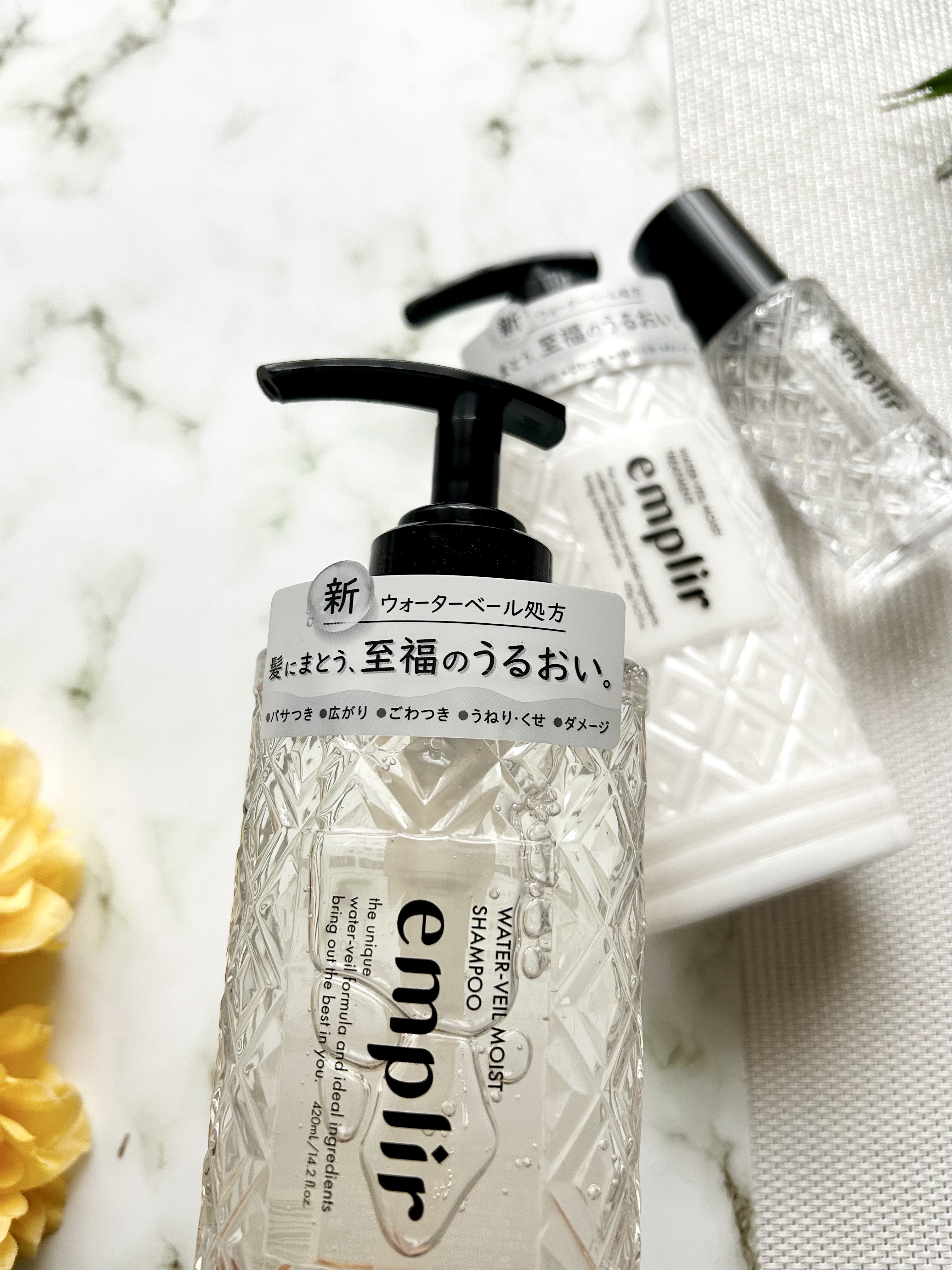 ウォーターベール　モイストシャンプー／トリートメント/emplir/市販シャンプーを使ったクチコミ（2枚目）