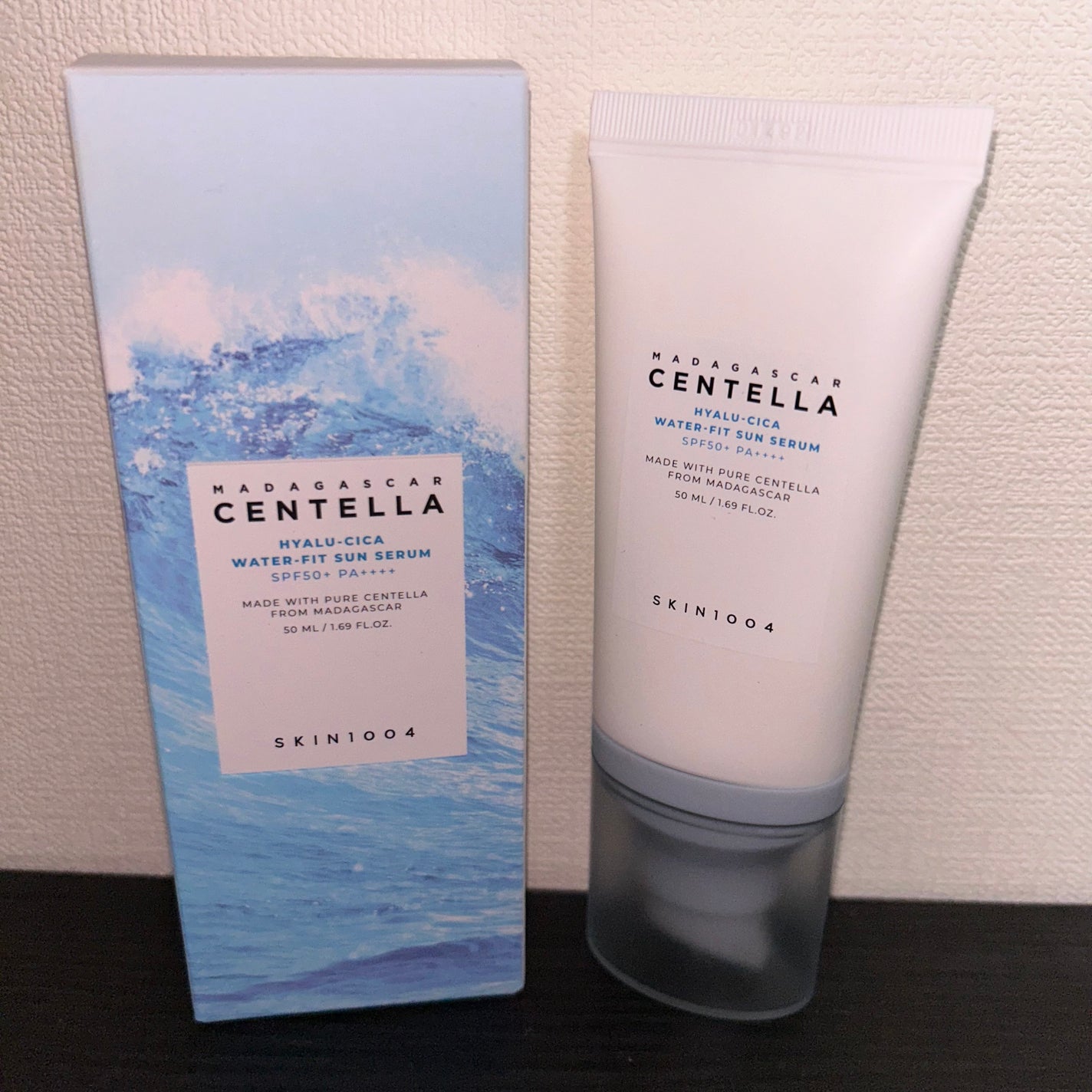 ヒアルーシカ ウォーターフィット サンセラム/SKIN1004/日焼け止めローションを使ったクチコミ(1枚目)