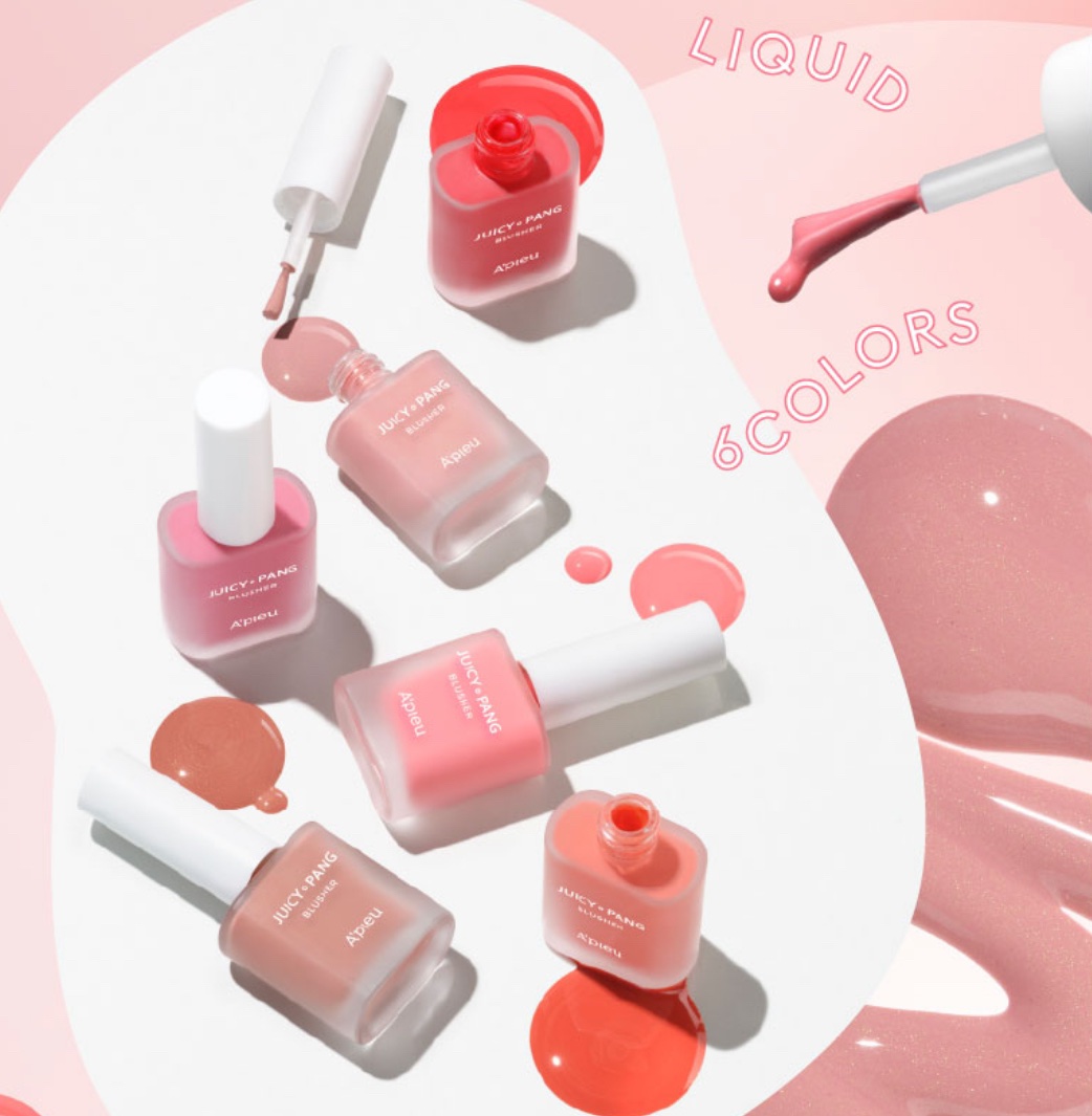 ジューシー パン ウォーター ブラッシャー/A’pieu/リキッドチークを使ったクチコミ（1枚目）