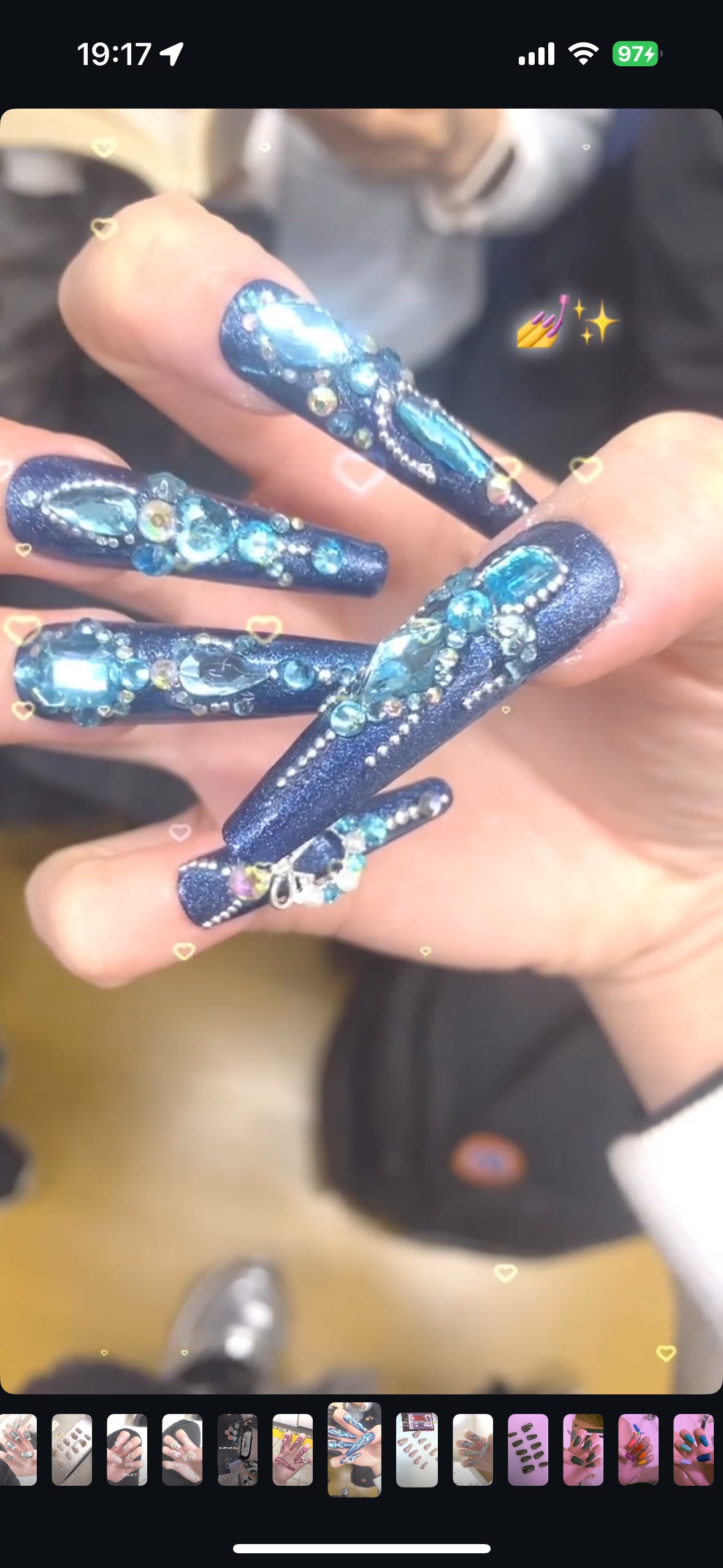 匿名希望 on LIPS 「お気に入りのセルフネイル💅✨️#セルフネイル#SHEIN#10..」(3枚目)