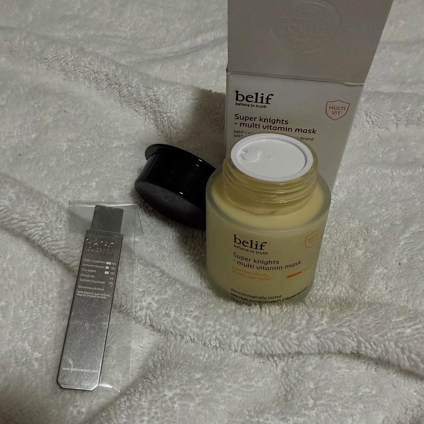 スーパーナイツ ビタミンマスク/belif/フェイスクリームを使ったクチコミ（2枚目）