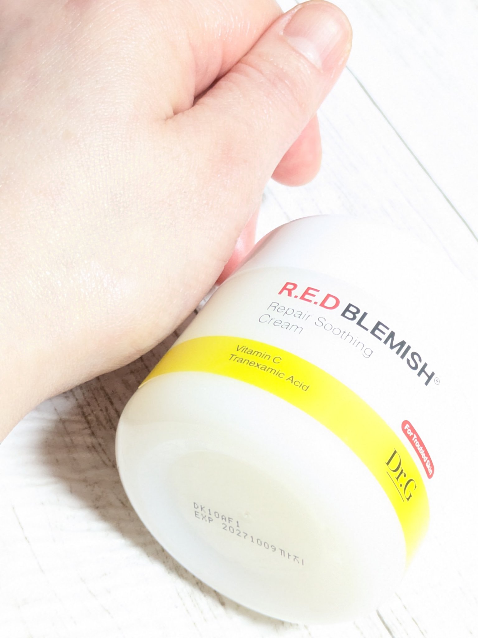 レッドブレミッシュ リペアスージングクリーム/Dr.G/フェイスクリームを使ったクチコミ（2枚目）