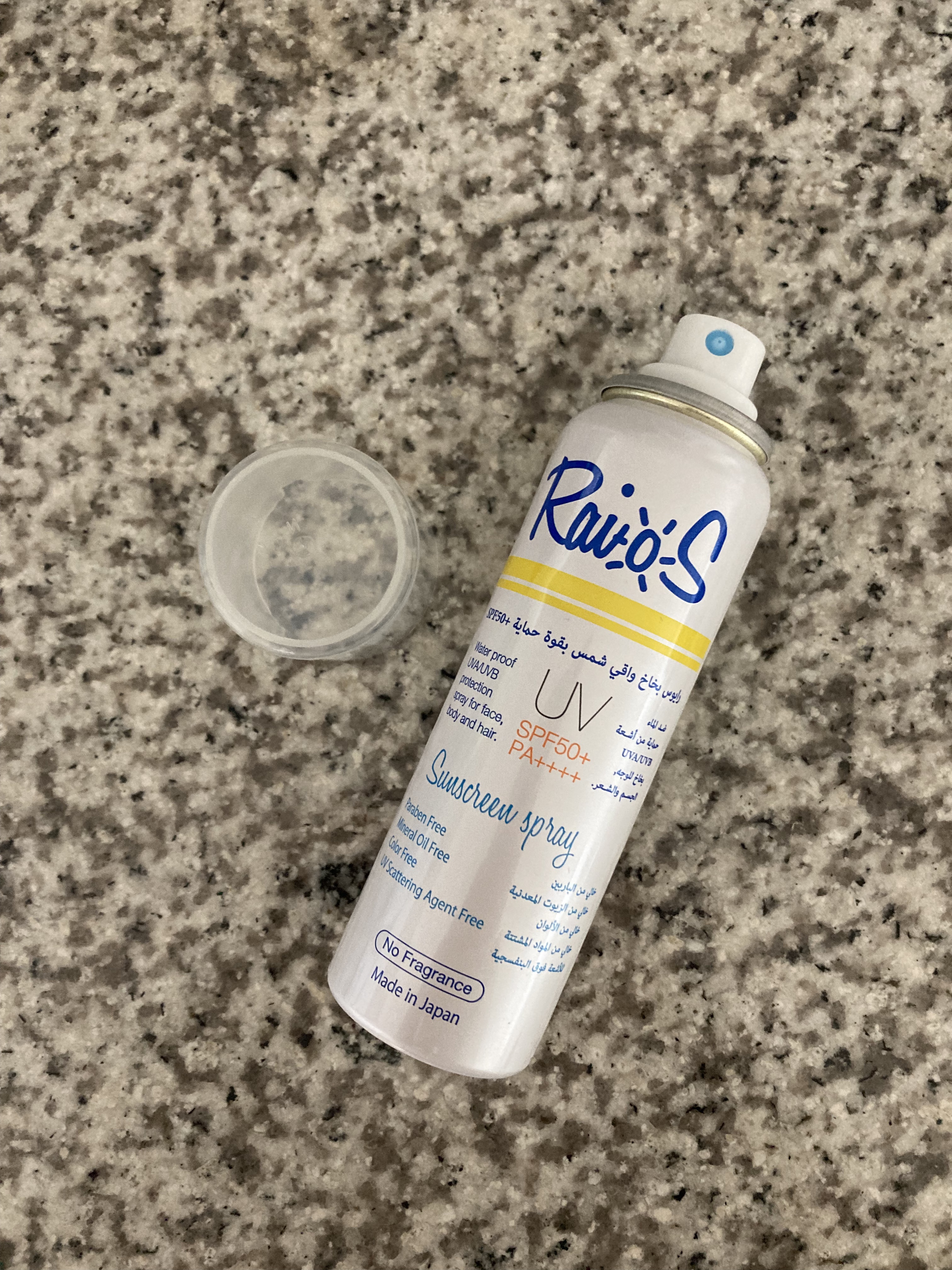 サンスクリーンスプレー ライオス ノーフレグランス(無香料)/RaioS/日焼け止め・UVケアを使ったクチコミ（2枚目）