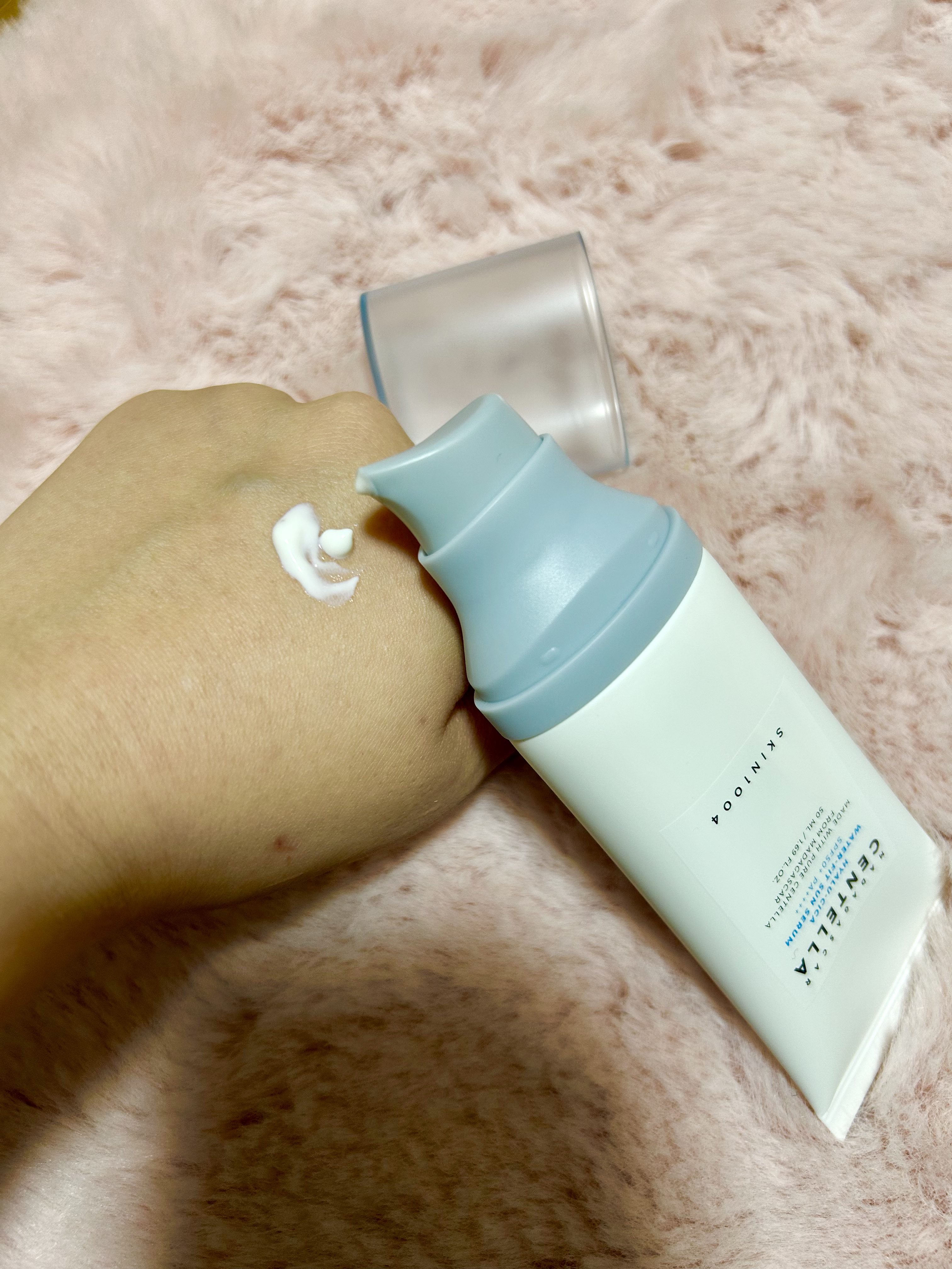 ヒアルーシカ ウォーターフィット サンセラム/SKIN1004/日焼け止めローションを使ったクチコミ（3枚目）