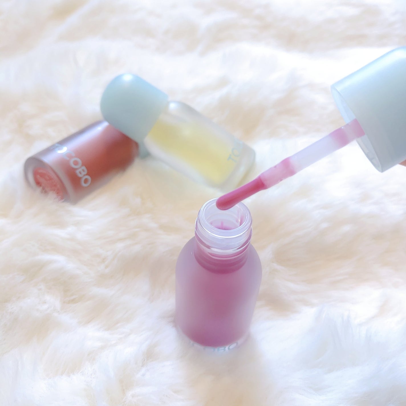 ジューシーベリープランピングリップオイル/TOCOBO/リップグロスを使ったクチコミ(4枚目)