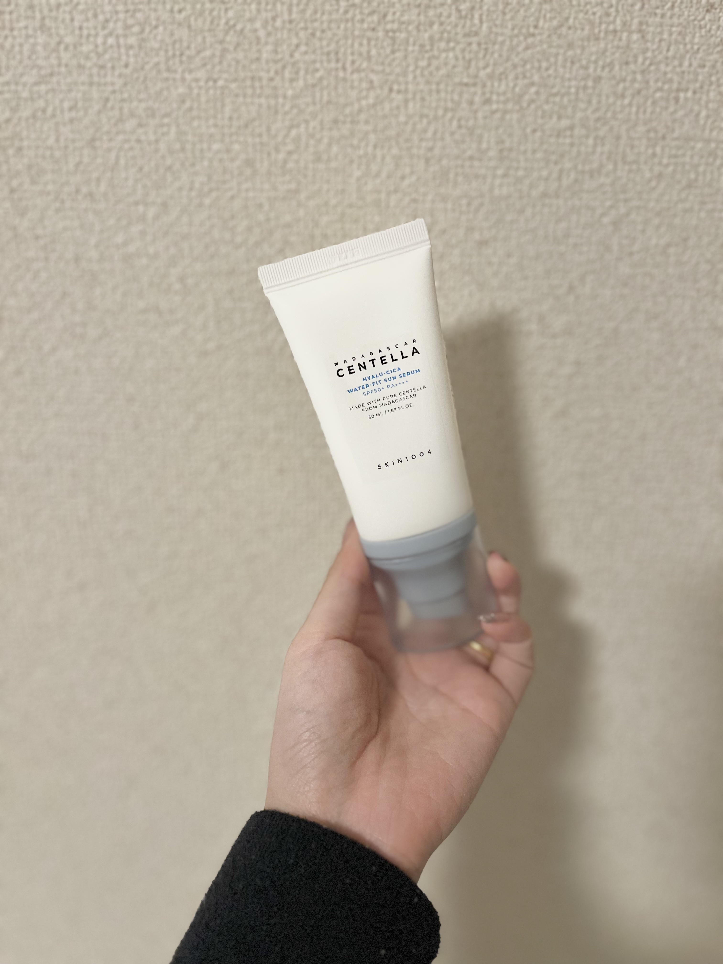 ヒアルーシカ ウォーターフィット サンセラム/SKIN1004/日焼け止めローションを使ったクチコミ（1枚目）