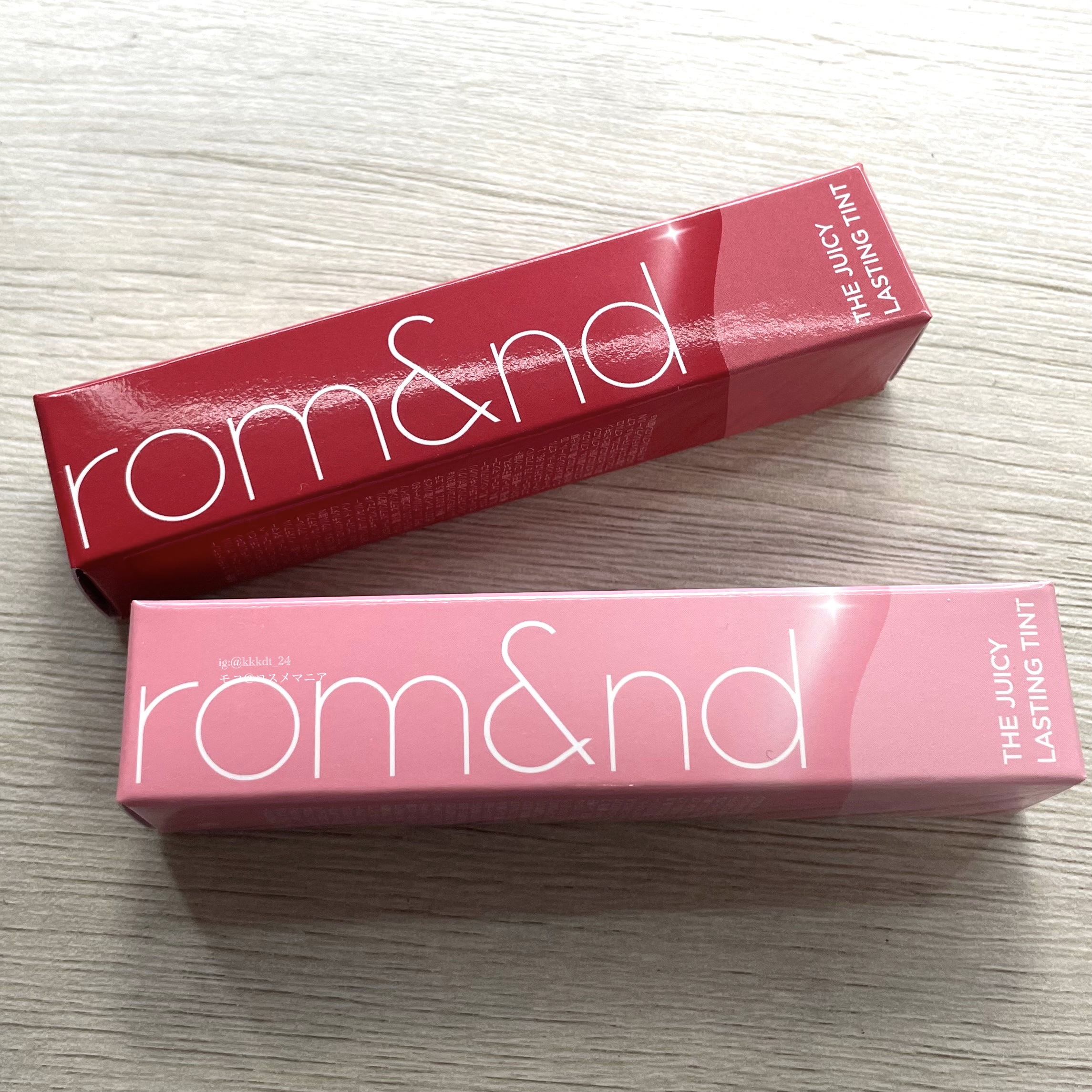 ザ ジューシーラスティングティント/rom&nd/リップティントを使ったクチコミ（2枚目）