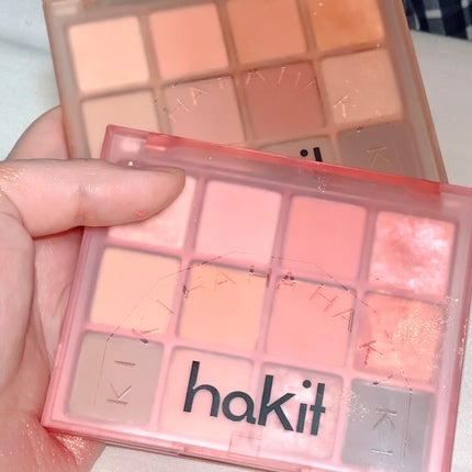 ホーリーモリーレイヤーパレット 04 ピンクピーチコーク/HAKIT/アイシャドウパレットを使ったクチコミ(2枚目)