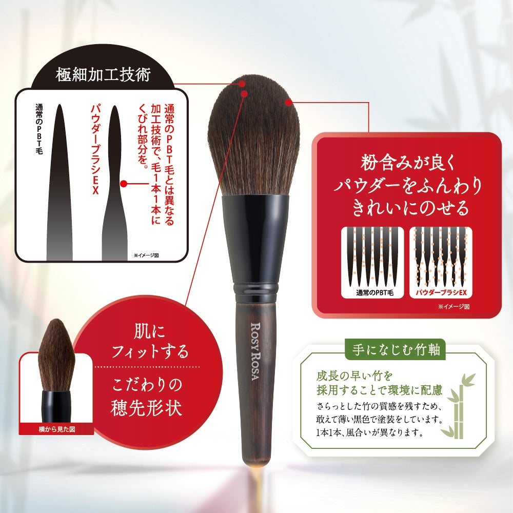パウダーブラシEX/ロージーローザ/メイクブラシを使ったクチコミ(2枚目)