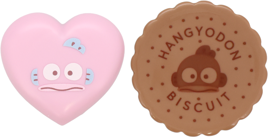 ミニおさら風マスコット付きマカロンリップクリーム ミントの香り ハンギョドン