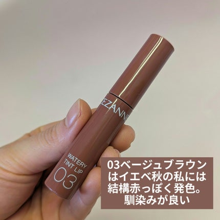 CEZANNE ウォータリーティントリップのクチコミ「\安定のウォータリーティントリップ/
⭐️CEZANNE ウォータリーティントリップ 03 .....」(2枚目)