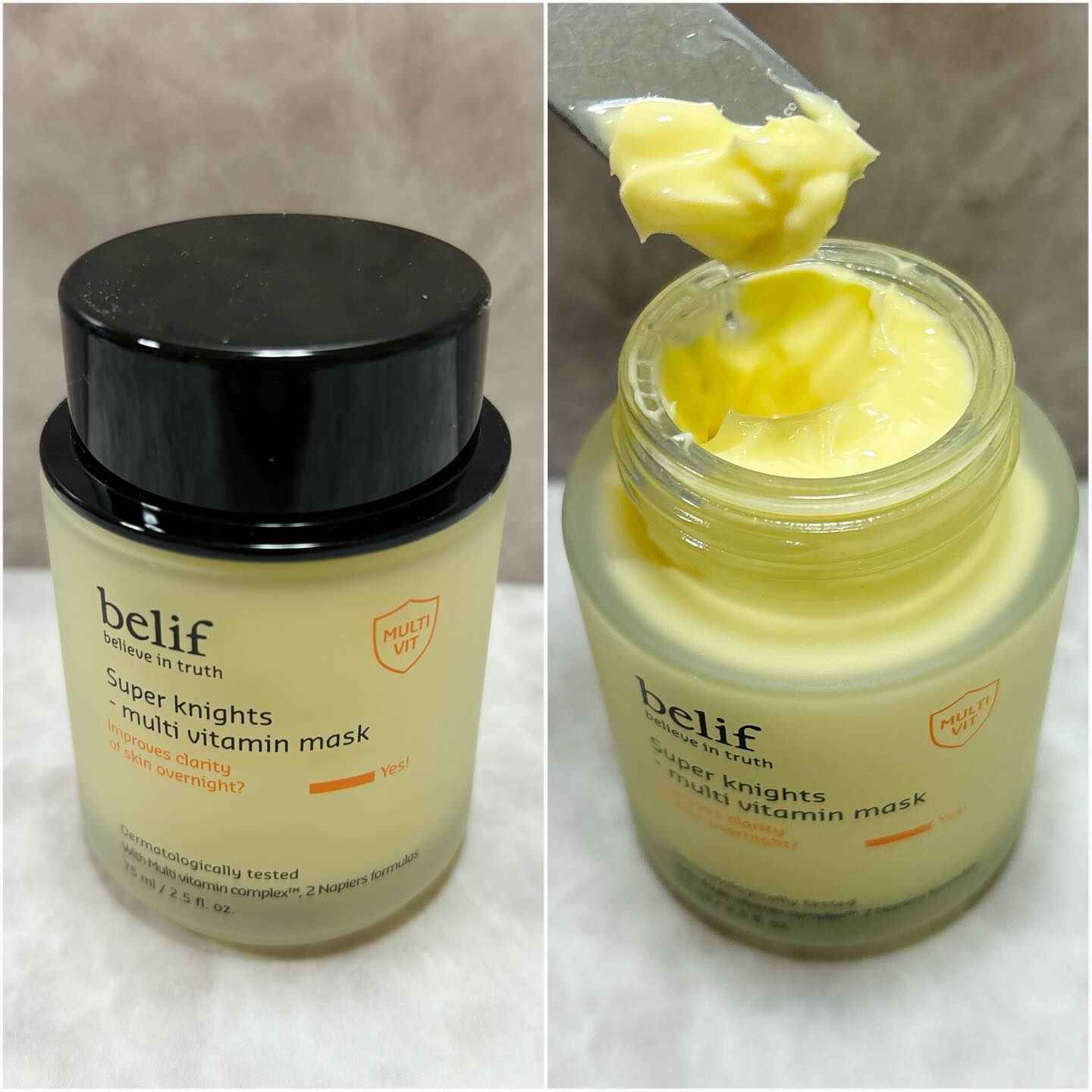 スーパーナイツ ビタミンマスク/belif/フェイスクリームを使ったクチコミ（2枚目）