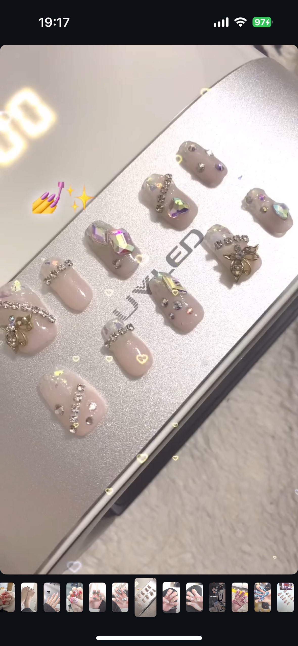 匿名希望 on LIPS 「お気に入りのセルフネイル💅✨️#セルフネイル#SHEIN#10..」(1枚目)