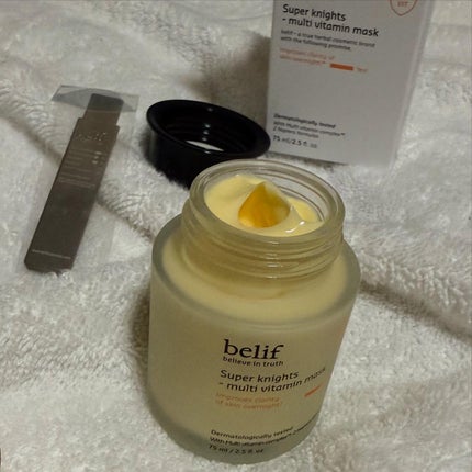 スーパーナイツ ビタミンマスク/belif/フェイスクリームを使ったクチコミ(3枚目)