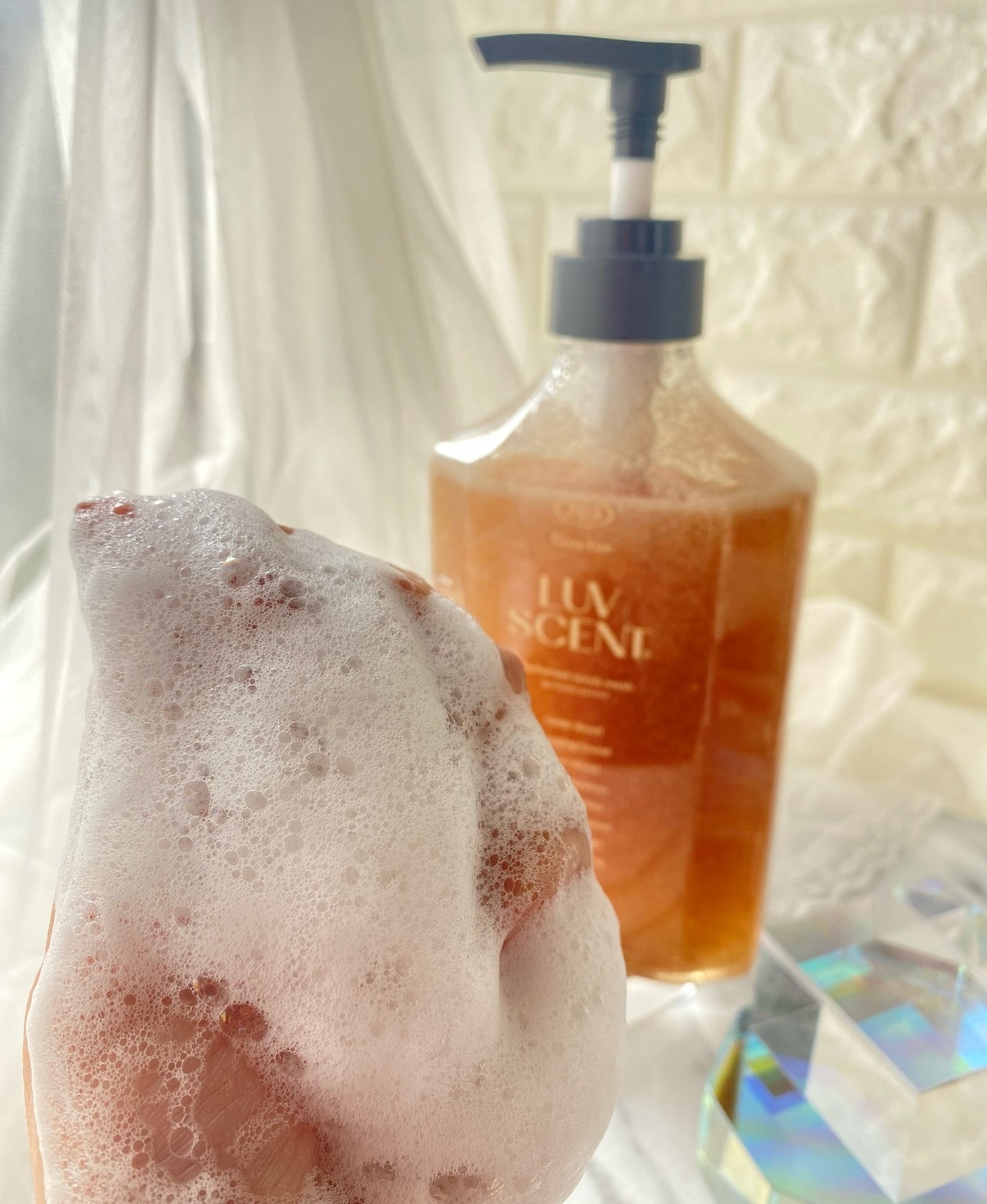 スクラブボディウォッシュ コージーファイヤー シダーウッド/LUV SCENT/ボディスクラブを使ったクチコミ(8枚目)