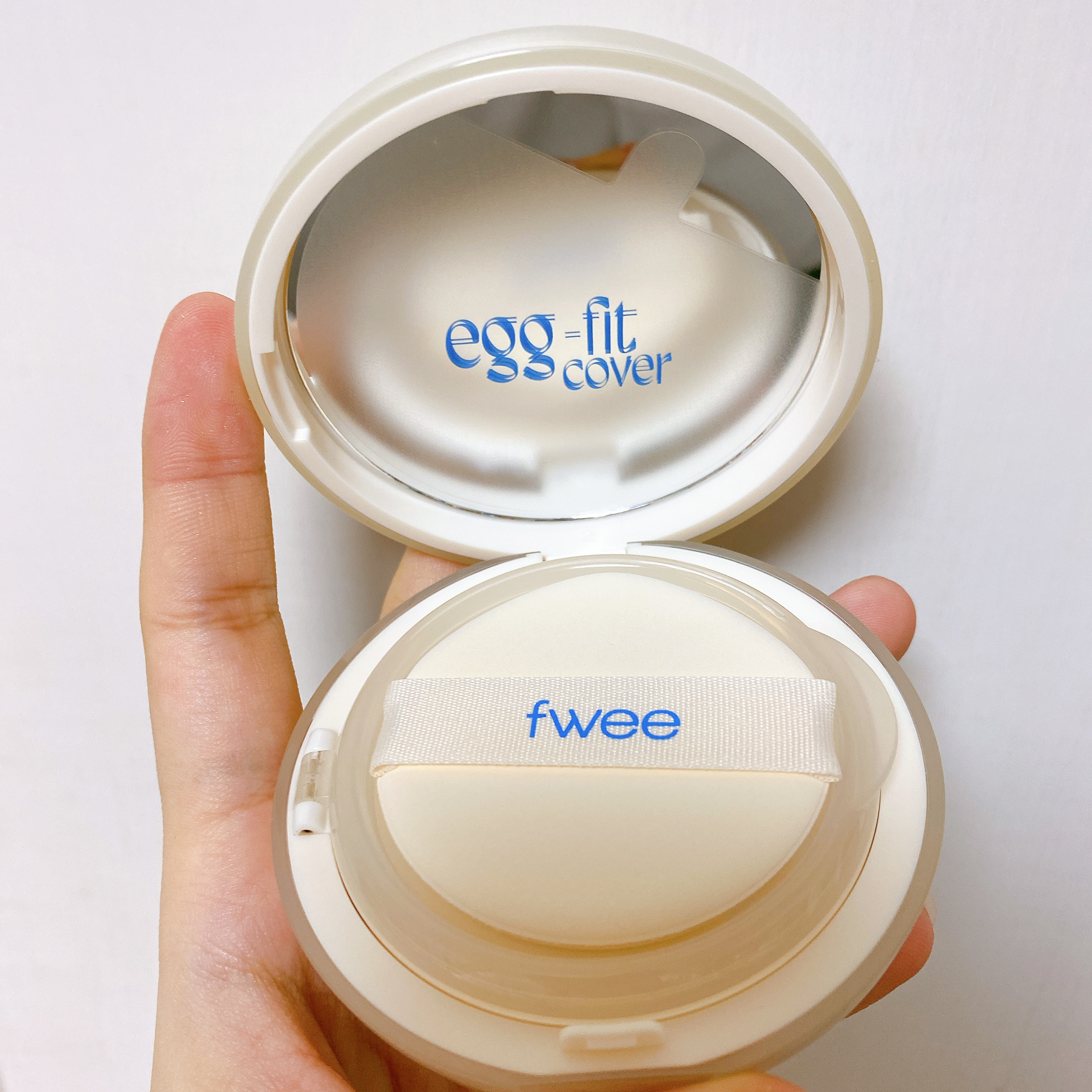 フィー クッションエッグフィットカバー/fwee/クッションファンデーションを使ったクチコミ（2枚目）