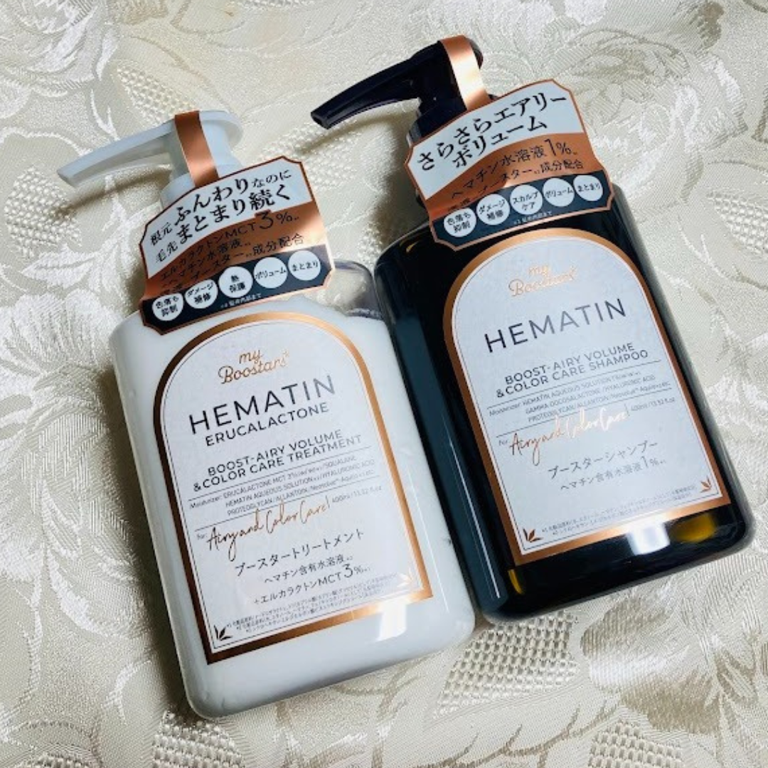 ヘマチン ブースター シャンプー /トリートメント ペアー＆ムスクの香り/マイブースターズ/市販シャンプーを使ったクチコミ（3枚目）