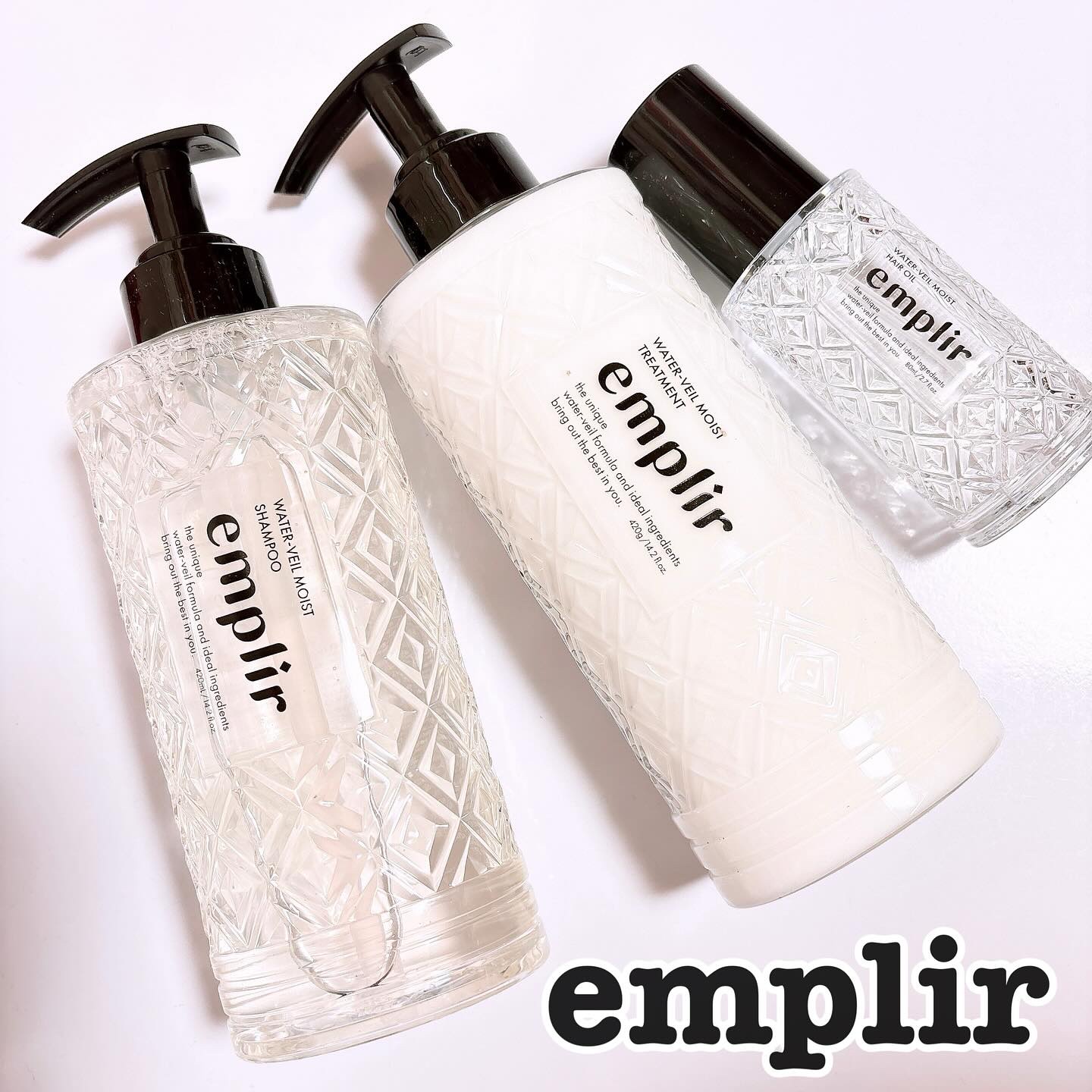 ウォーターベール　モイストヘアオイル/emplir/ヘアオイルを使ったクチコミ（1枚目）