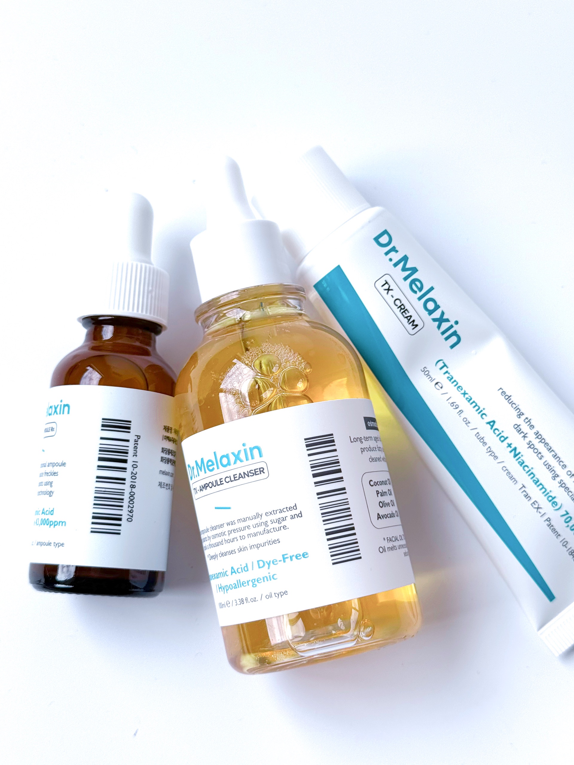 TXアンプルRX＋TXクリーム/Dr.Melaxin/スキンケアキットを使ったクチコミ（1枚目）