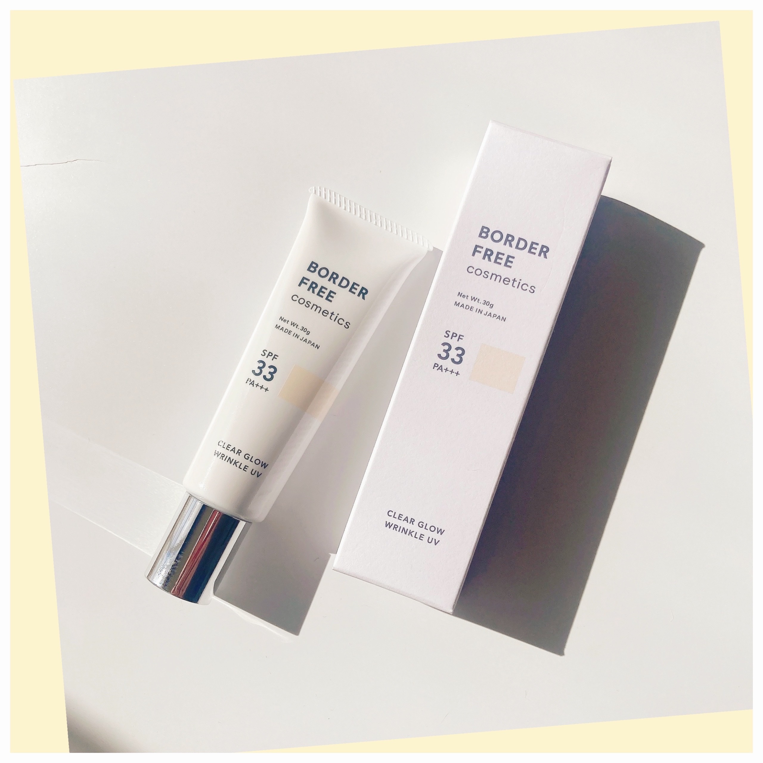 クリアグロウリンクルUV/BORDER FREE cosmetics/日焼け止め・UVケアを使ったクチコミ（1枚目）