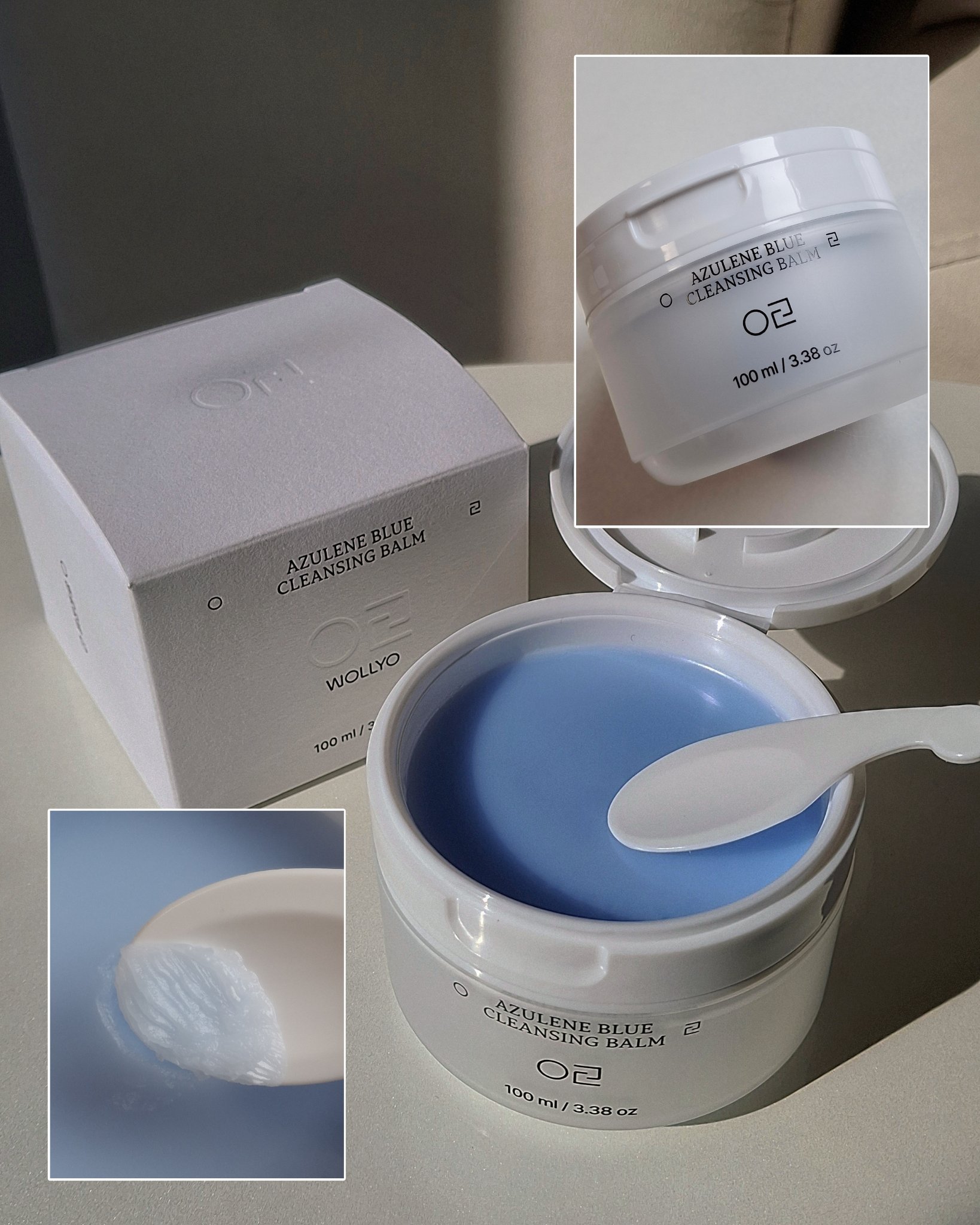 AZULENE BLUE CLEANSING BALM /WOLLYO/クレンジングバームを使ったクチコミ（2枚目）