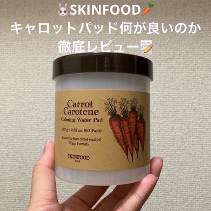 キャロットカロテン カーミングウォーターパッド/SKINFOOD/トナーパッドを使ったクチコミ(1枚目)