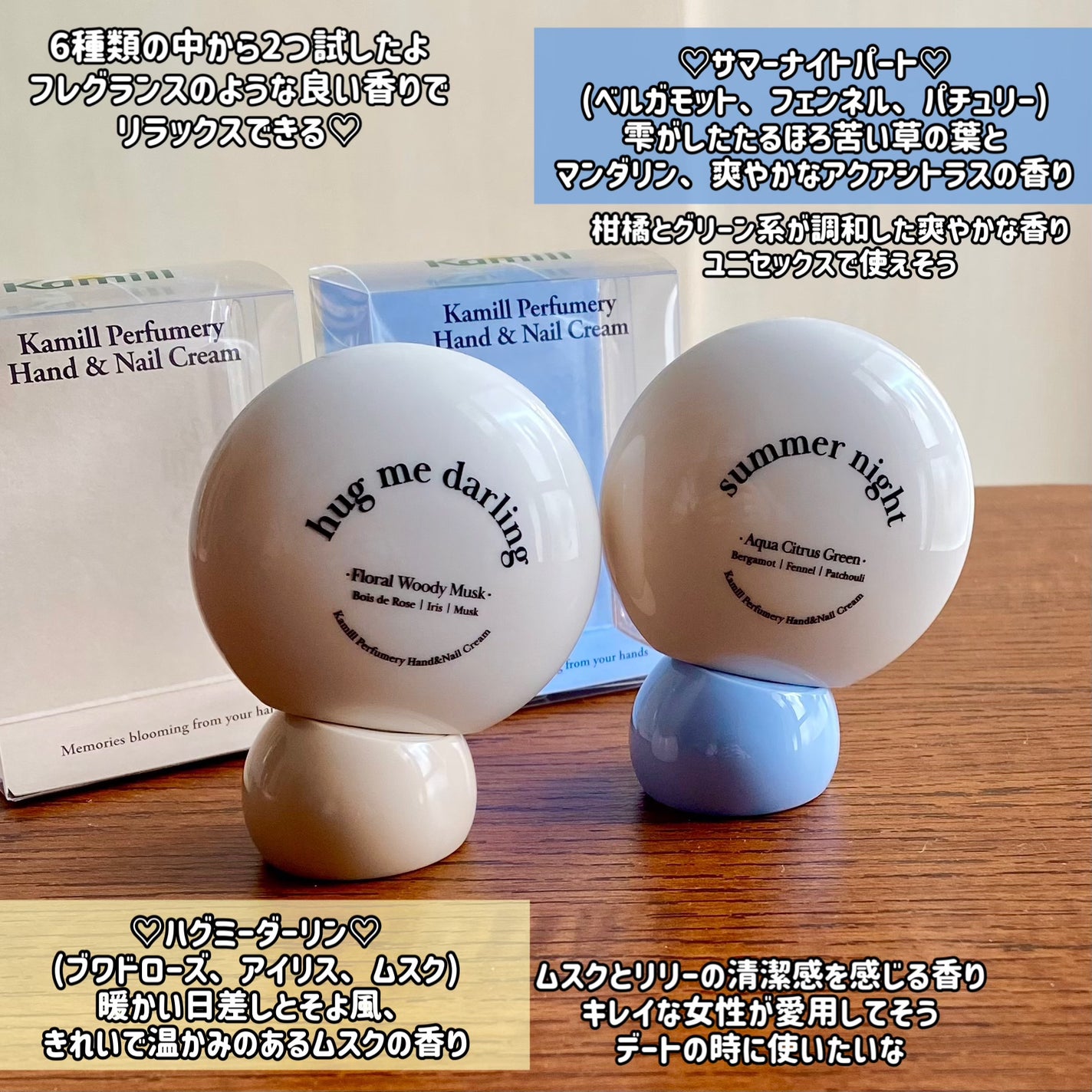 パフューマリー ハンド&ネイルクリーム サマーナイト 50ml/カミール/ハンドクリームを使ったクチコミ(3枚目)