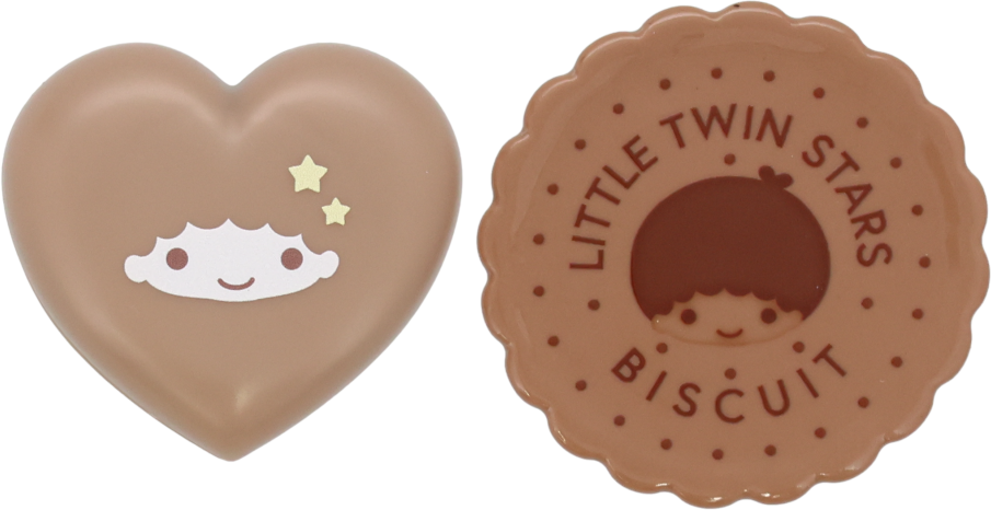 ミニおさら風マスコット付きマカロンリップクリーム ミントの香り リトルツインスターズ(キキ)