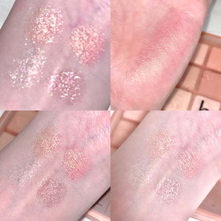 ホーリーモリーレイヤーパレット 04 ピンクピーチコーク/HAKIT/アイシャドウパレットを使ったクチコミ(1枚目)