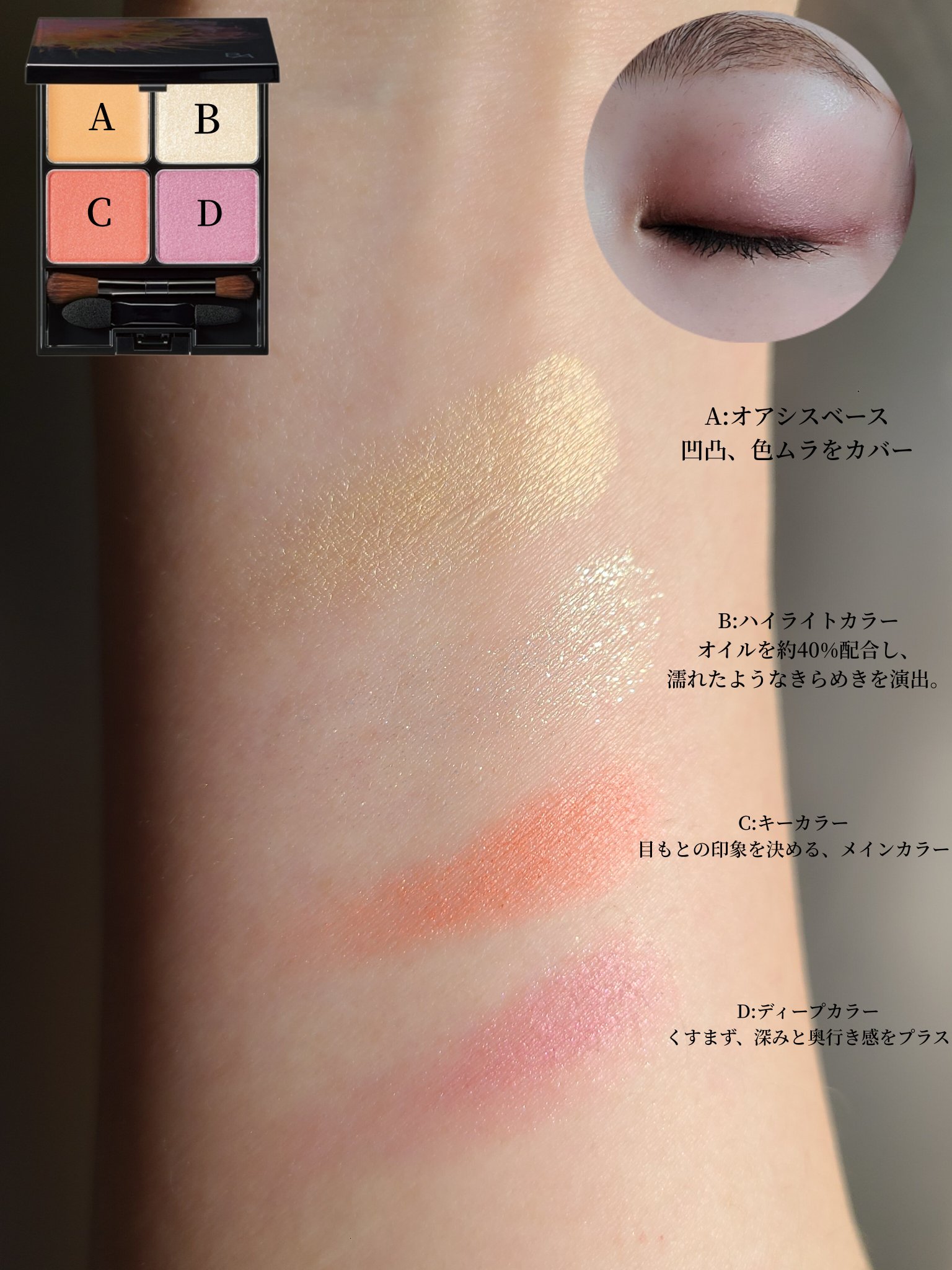 B.A 3Dオアシス アイカラー/B.A/パウダーアイシャドウを使ったクチコミ（3枚目）