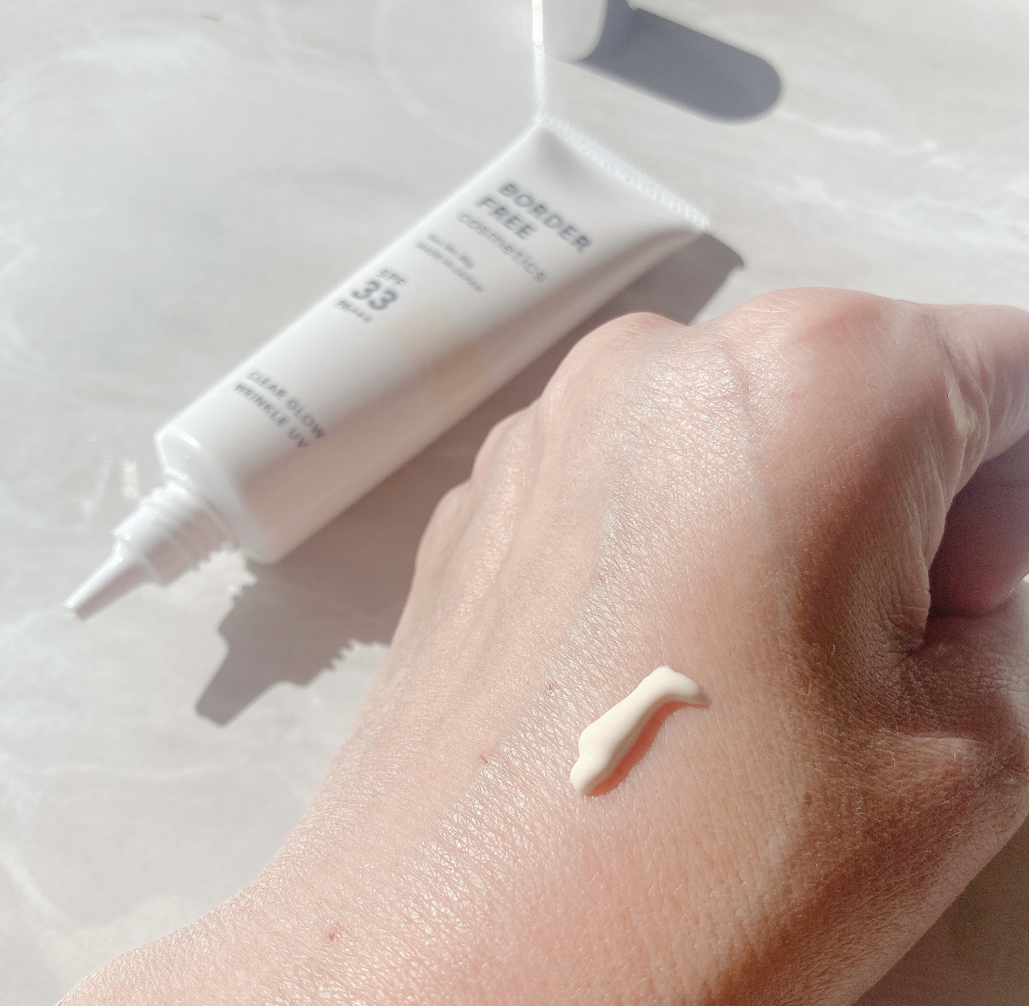 クリアグロウリンクルUV/BORDER FREE cosmetics/日焼け止め・UVケアを使ったクチコミ（3枚目）