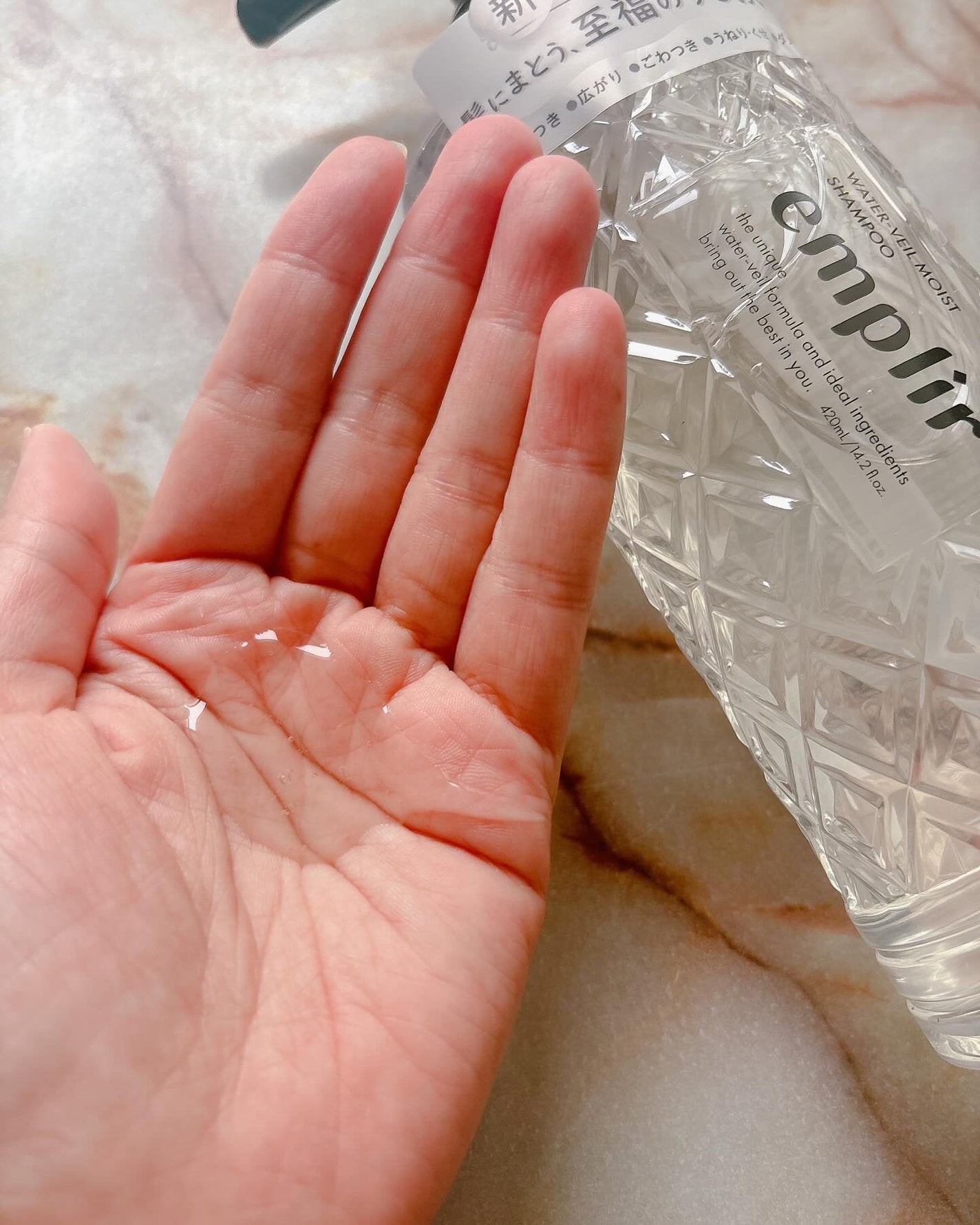ウォーターベール モイストシャンプー/トリートメント/emplir/市販シャンプーを使ったクチコミ(2枚目)
