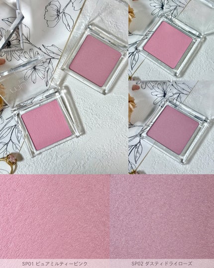 ぽわんチーク/muice/パウダーチークを使ったクチコミ(4枚目)