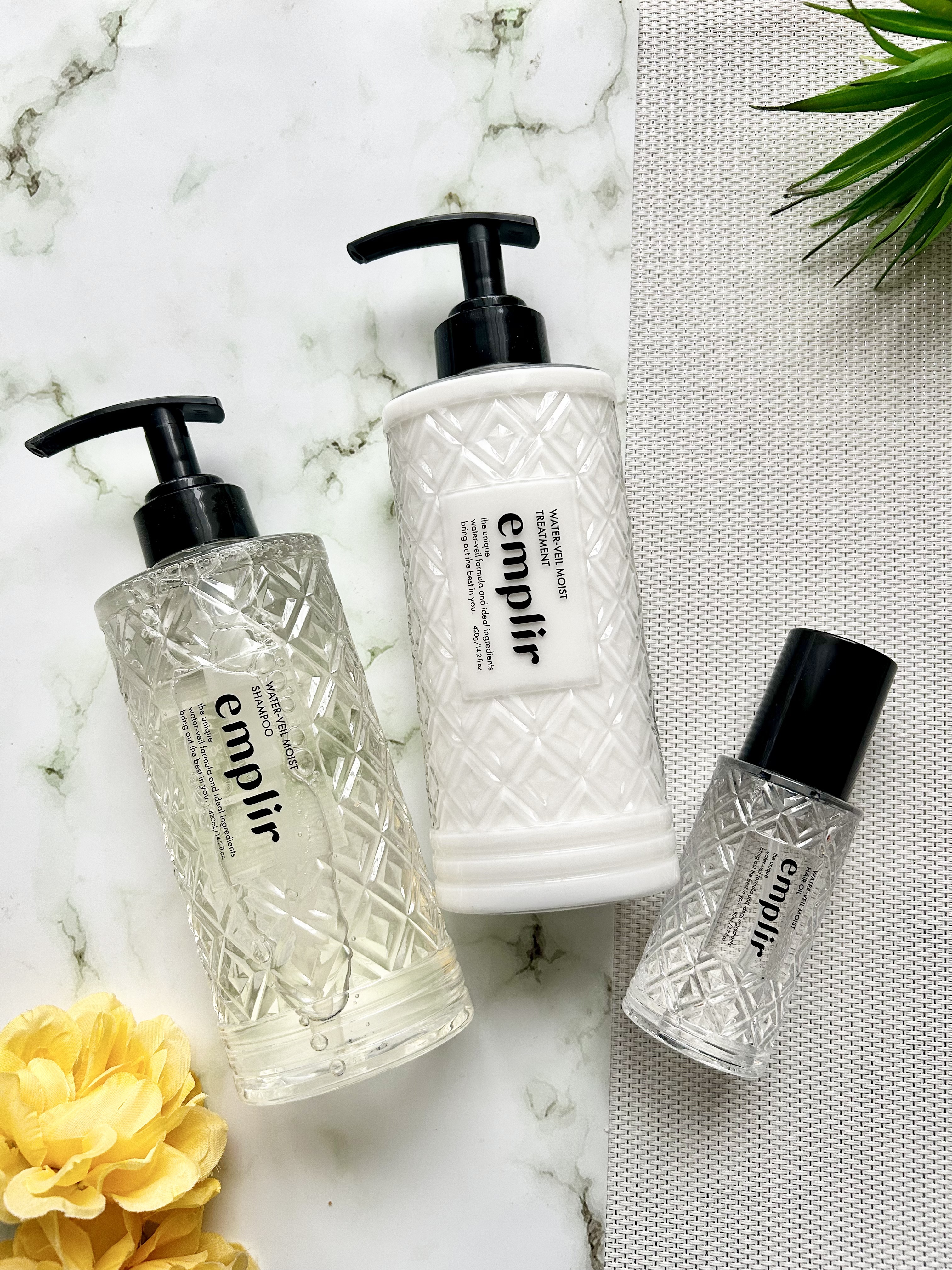 ウォーターベール　モイストシャンプー／トリートメント/emplir/市販シャンプーを使ったクチコミ（1枚目）