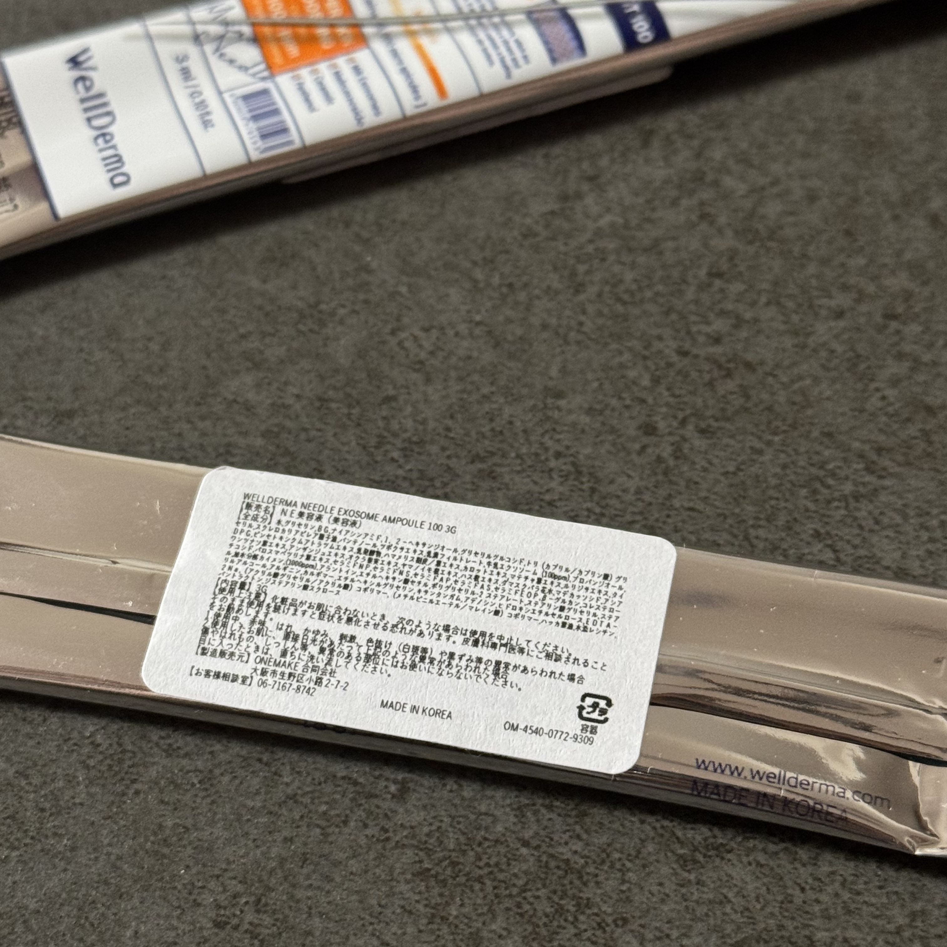 ウェルダーマニードル100 エクソソームアンプル 3g/WellDerma/美容液を使ったクチコミ（2枚目）