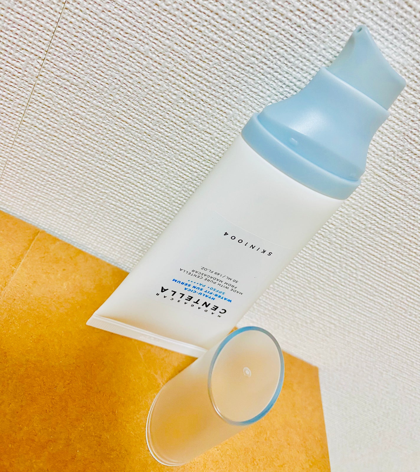 ヒアルーシカ ウォーターフィット サンセラム/SKIN1004/日焼け止めローションを使ったクチコミ(2枚目)