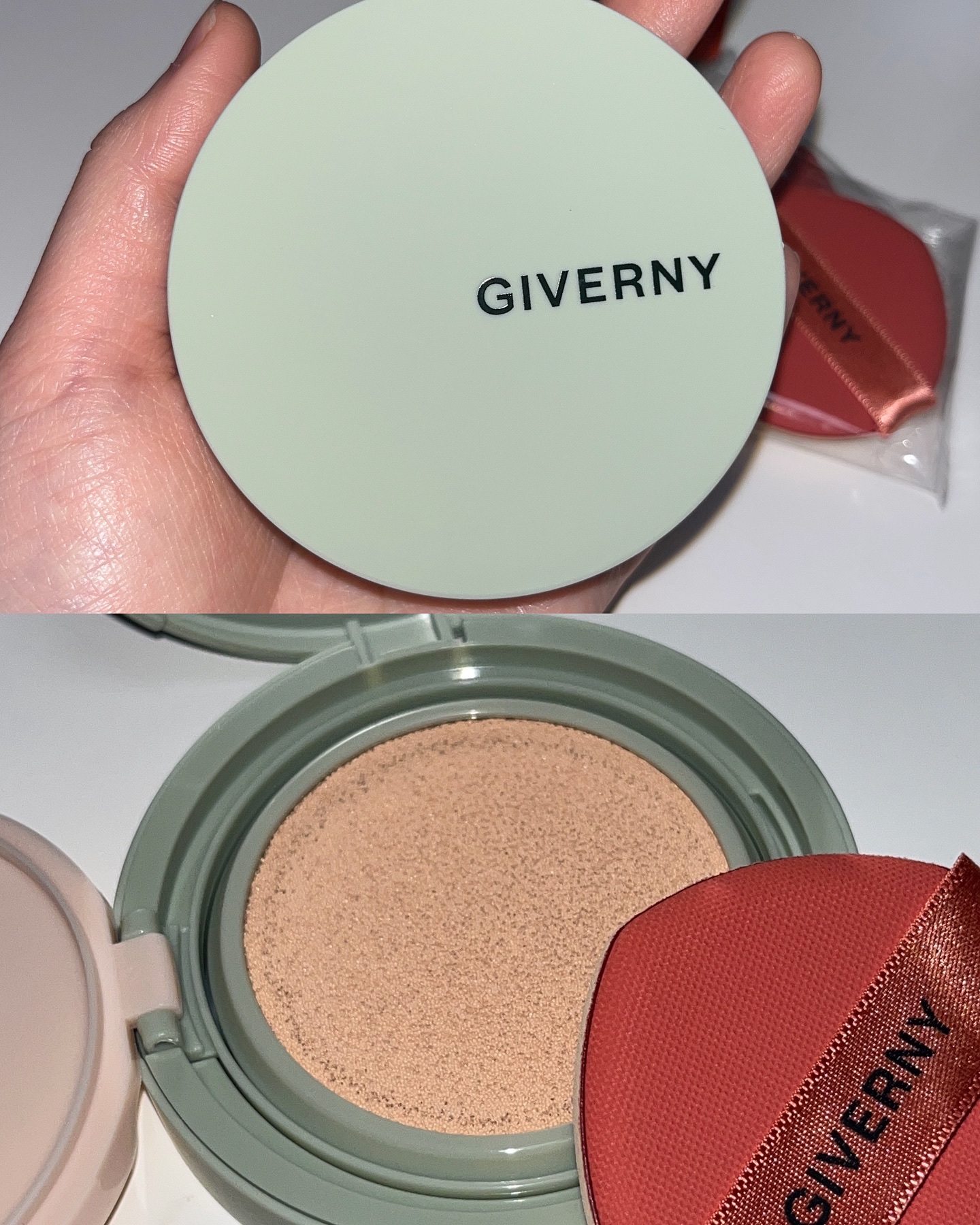 ジヴェルニー 密着カバークッション/GIVERNY/クッションファンデーションを使ったクチコミ（1枚目）