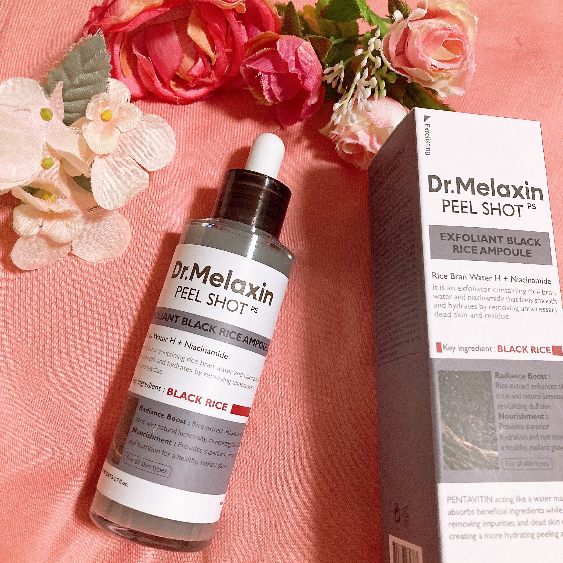 白米ピールショットゴマージュアンプル/Dr.Melaxin/美容液を使ったクチコミ（2枚目）