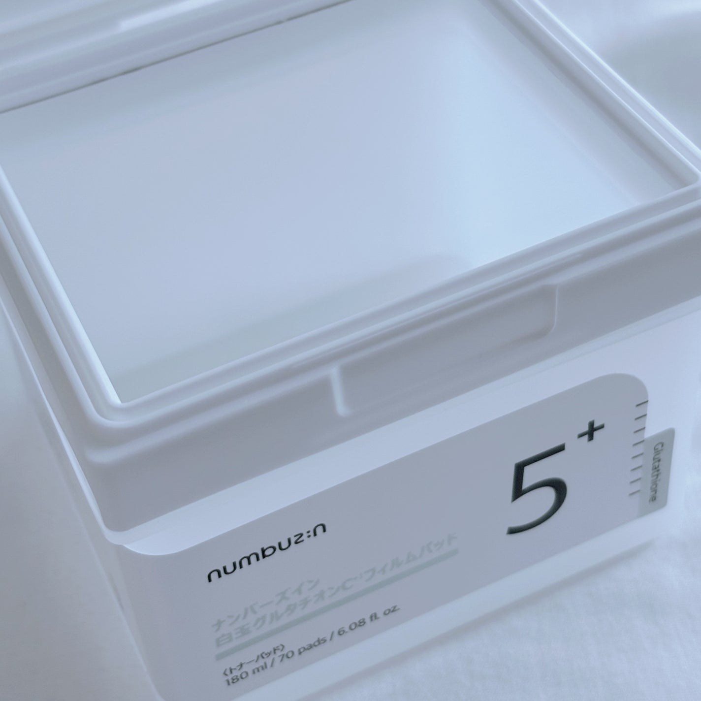 5番 白玉グルタチオンCフィルムパッド/numbuzin/トナーパッドを使ったクチコミ(4枚目)