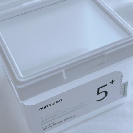 5番 白玉グルタチオンCフィルムパッド/numbuzin/トナーパッドを使ったクチコミ(4枚目)